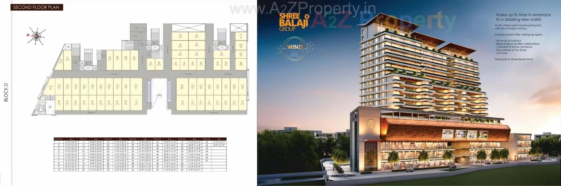 Layout of real estate project Shree Balaji Wind located at Vadodara, Vadodara, Gujarat