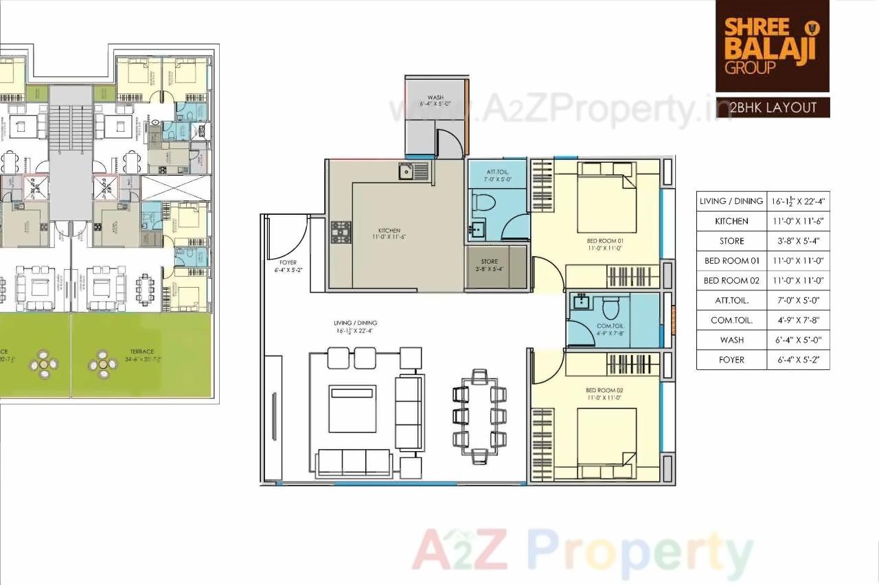 Layout of real estate project Shree Balaji Wind located at Savad, Vadodara, Gujarat