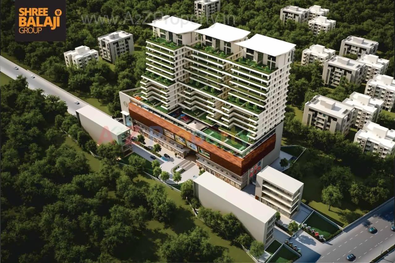 3D Elevation of real estate project Shree Balaji Wind located at Savad, Vadodara, Gujarat