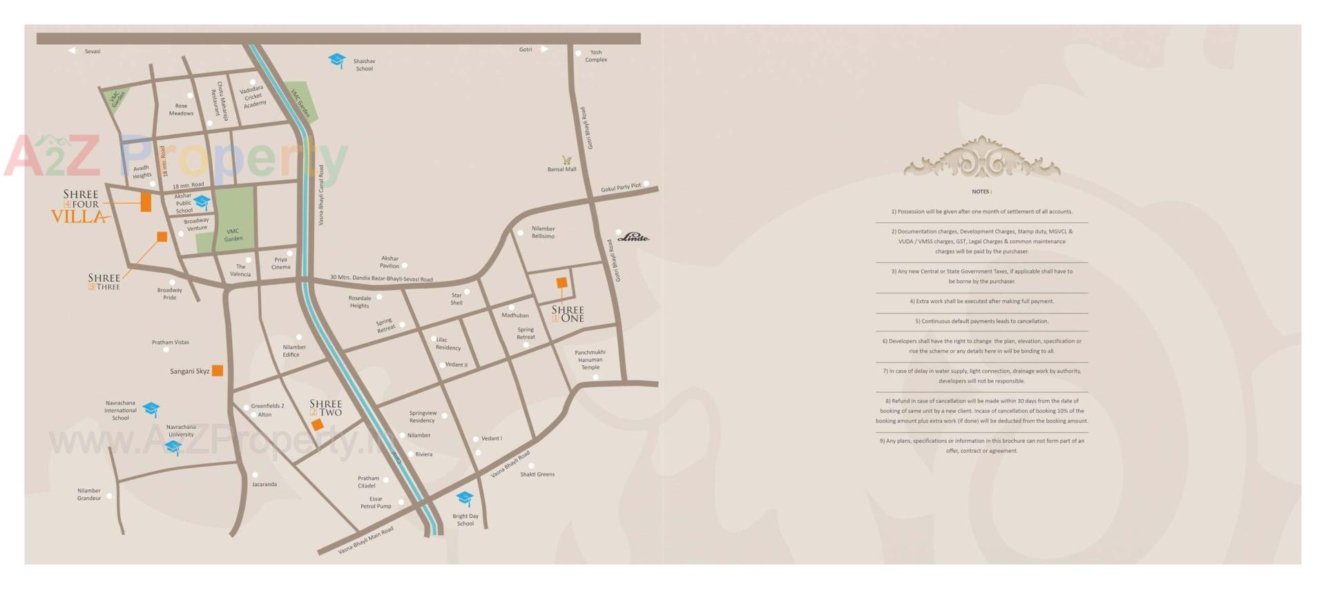  of real estate project Shree Four located at Sevasi, Vadodara, Gujarat