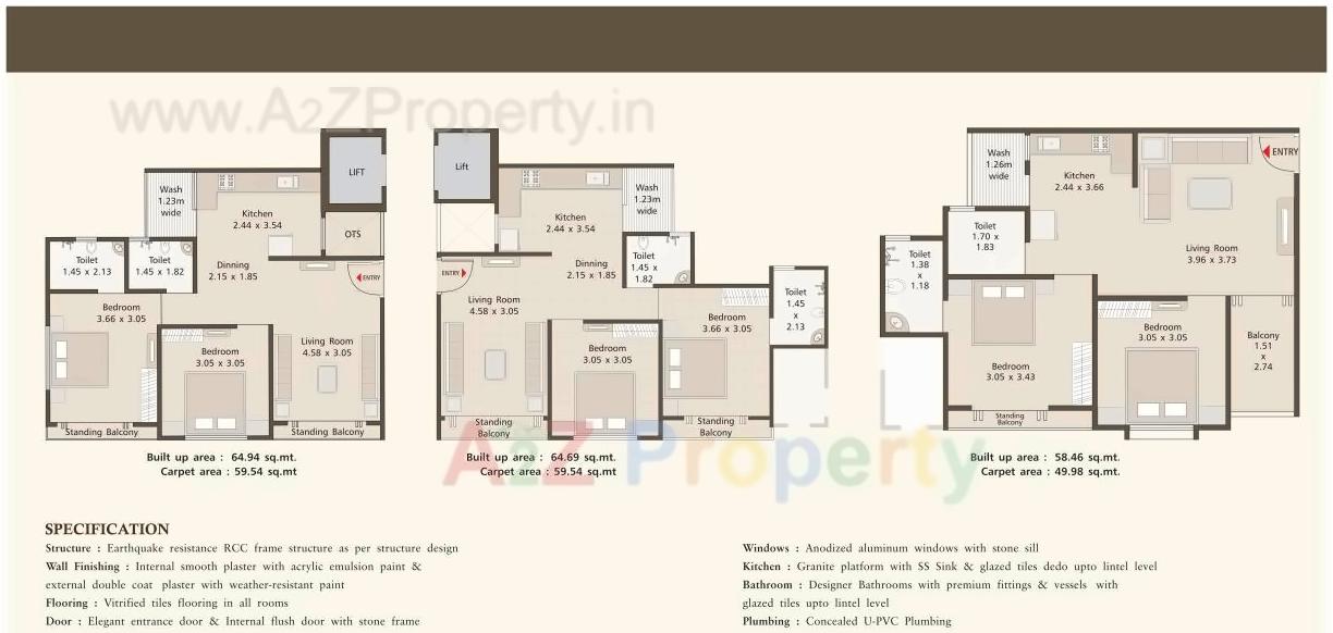 Layout of real estate project Shree Ghanshyam Residency located at Atladara, Vadodara, Gujarat