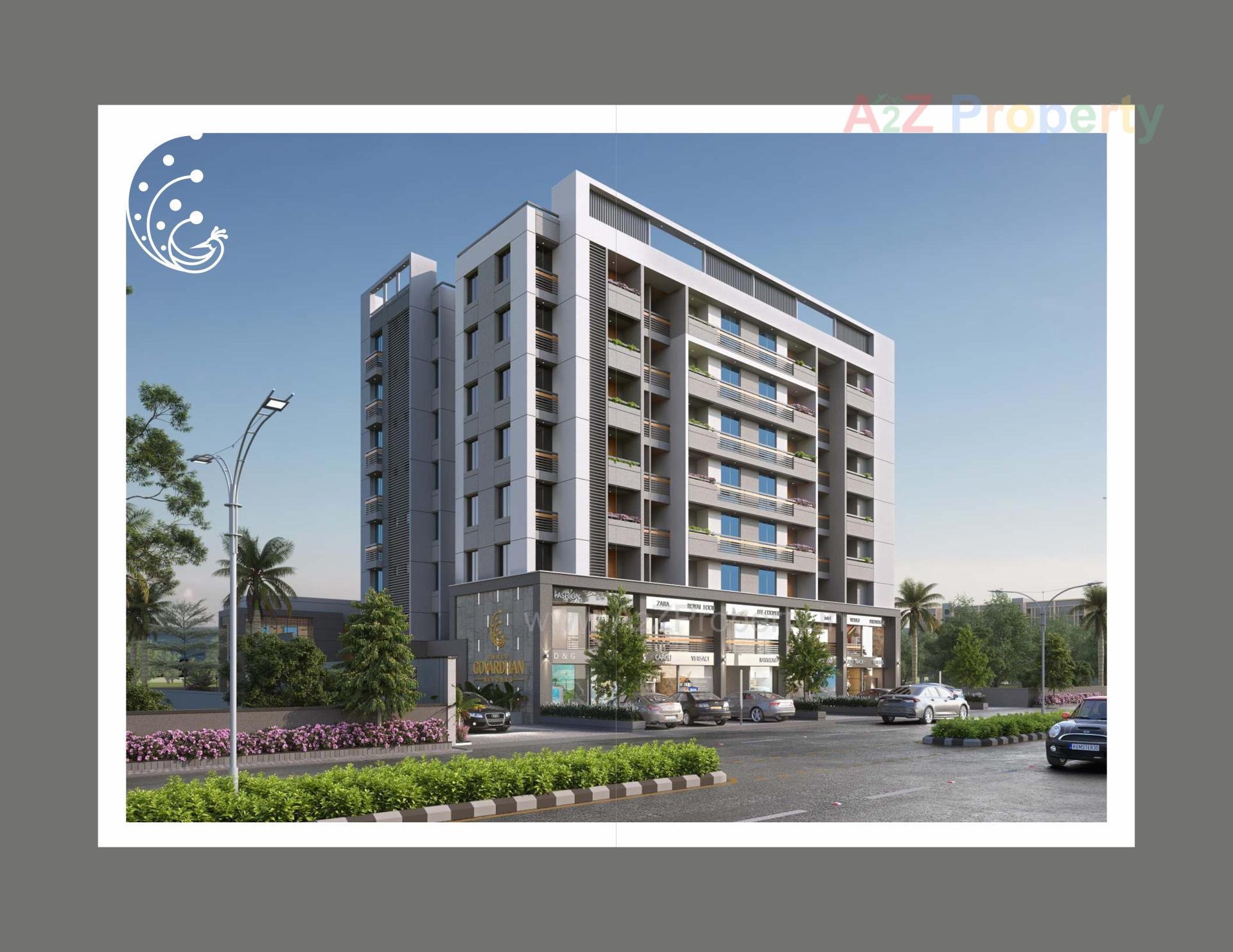 3D Elevation of real estate project Shree Govardhan Heights located at Koyali, Vadodara, Gujarat