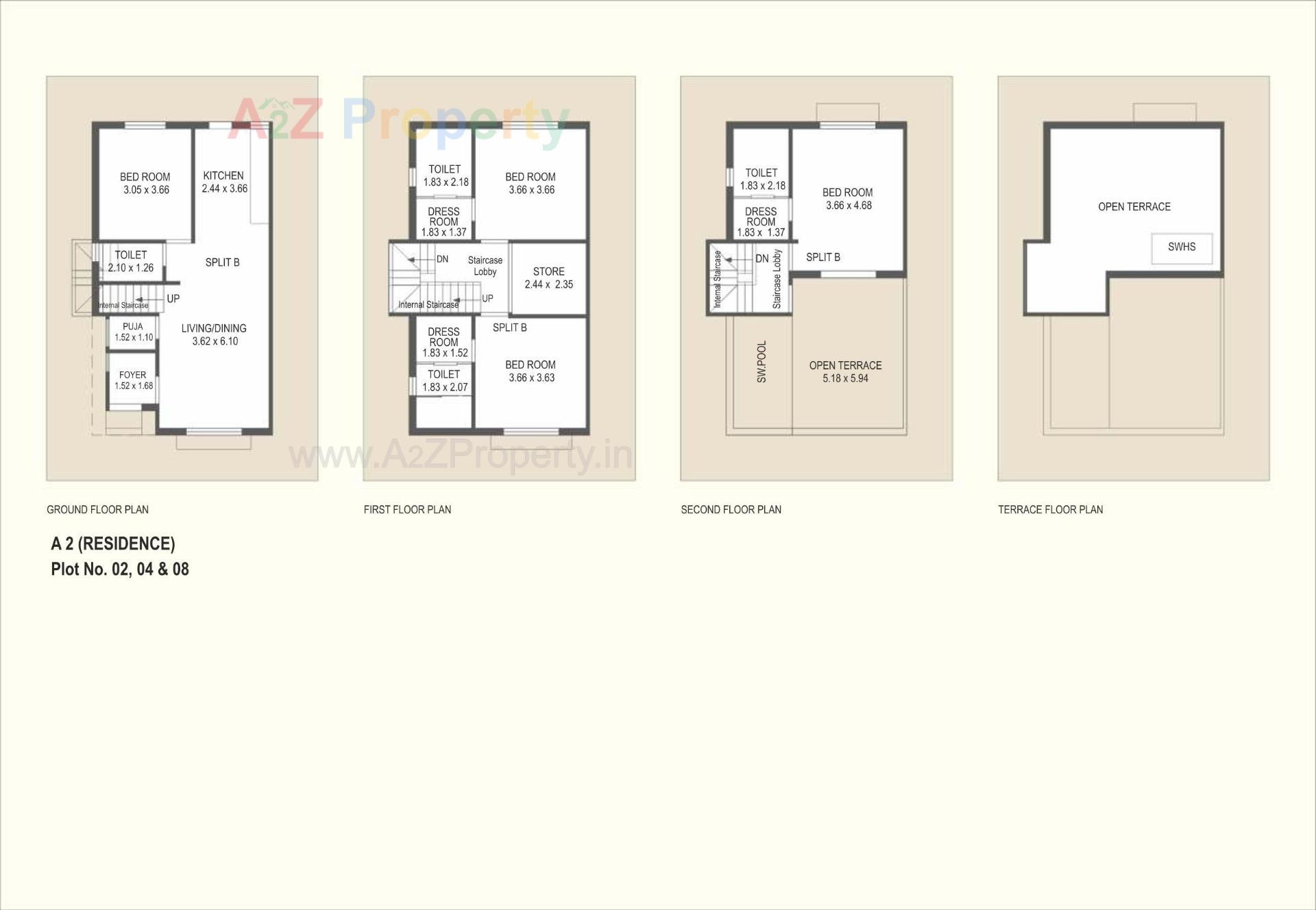 Layout of real estate project Shree Hari Bunglows located at Bill, Vadodara, Gujarat