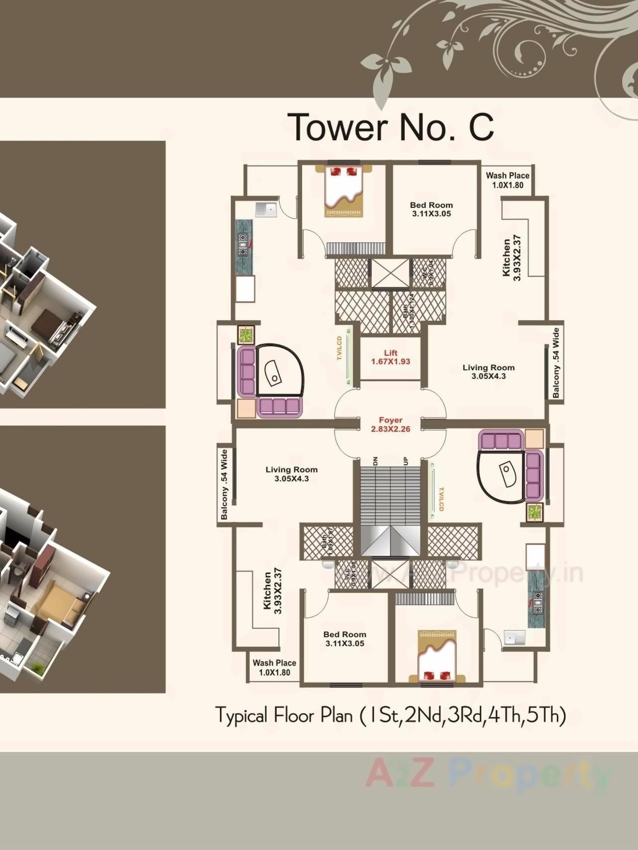 Layout of real estate project Shree Hari Darshan Residency located at Ranoli, Vadodara, Gujarat