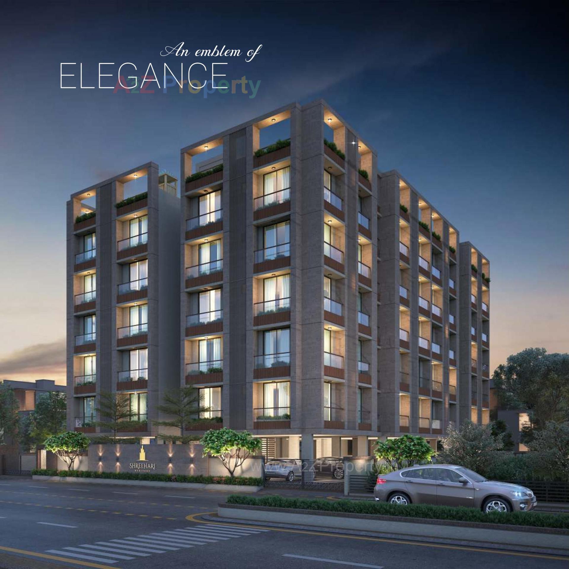 3D Elevation of real estate project Shree Hari Heritage located at Nizampura, Vadodara, Gujarat