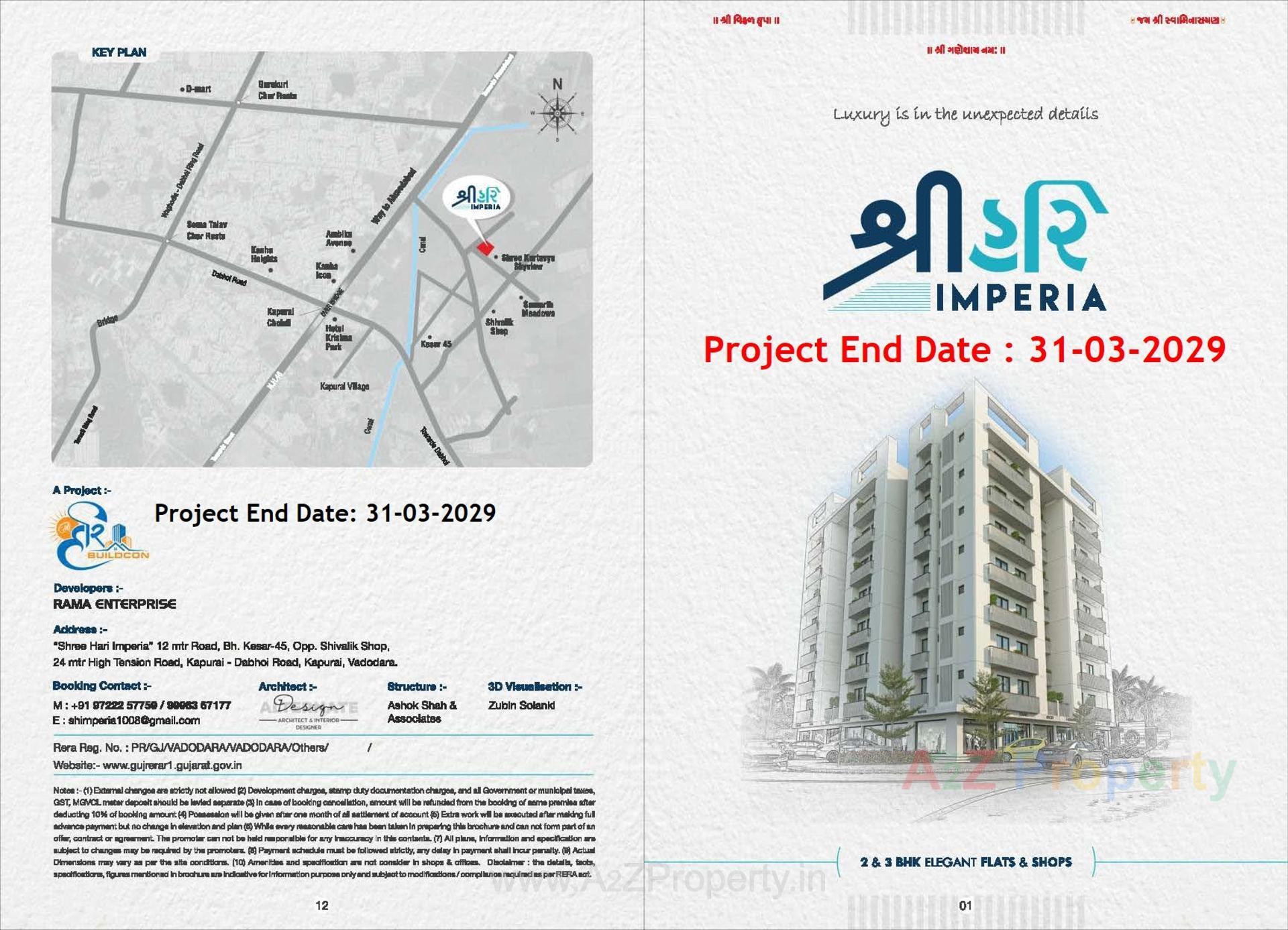  of real estate project Shree Hari Imperia located at Kapurai, Vadodara, Gujarat