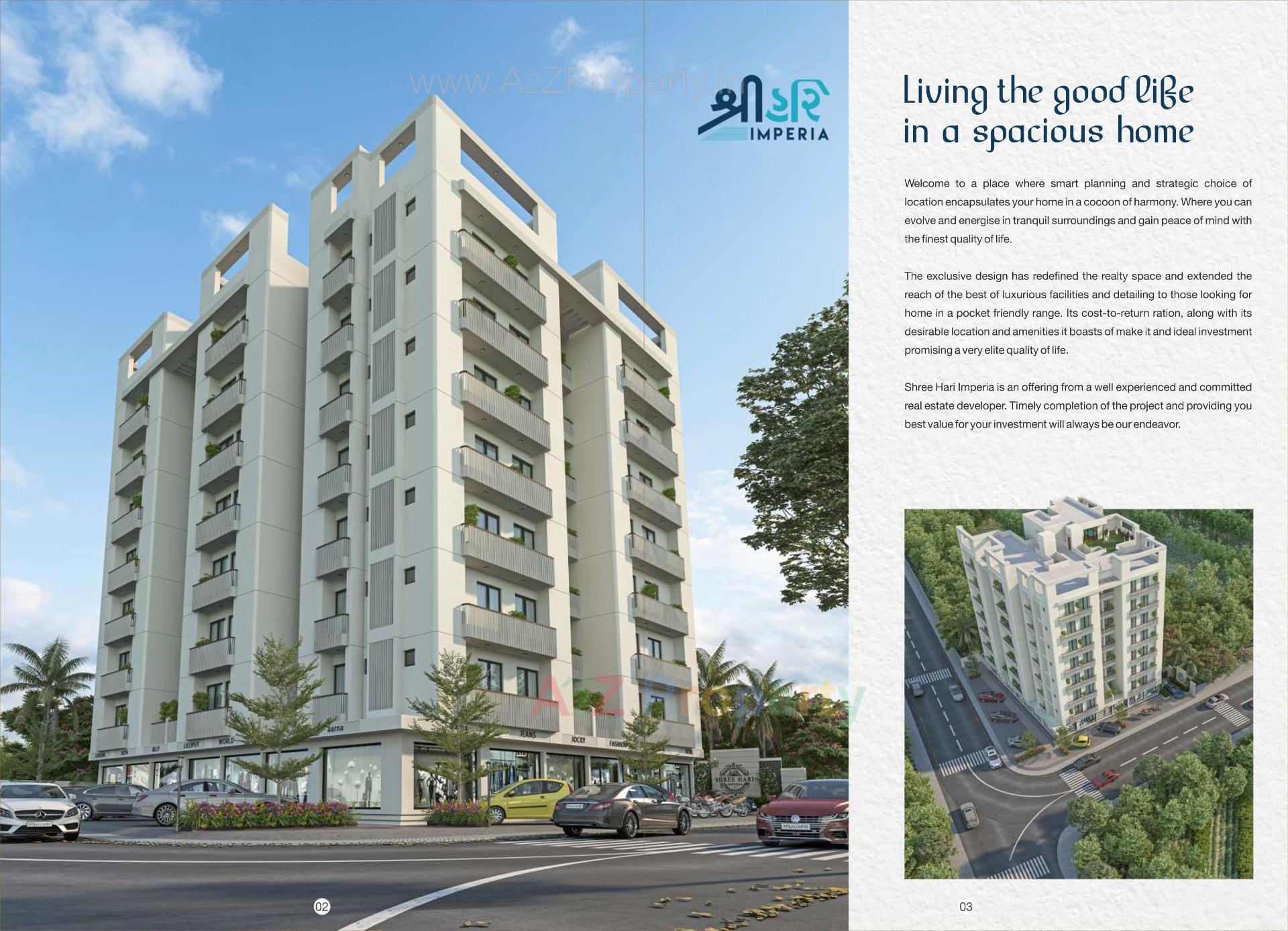 3D Elevation of real estate project Shree Hari Imperia located at Kapurai, Vadodara, Gujarat