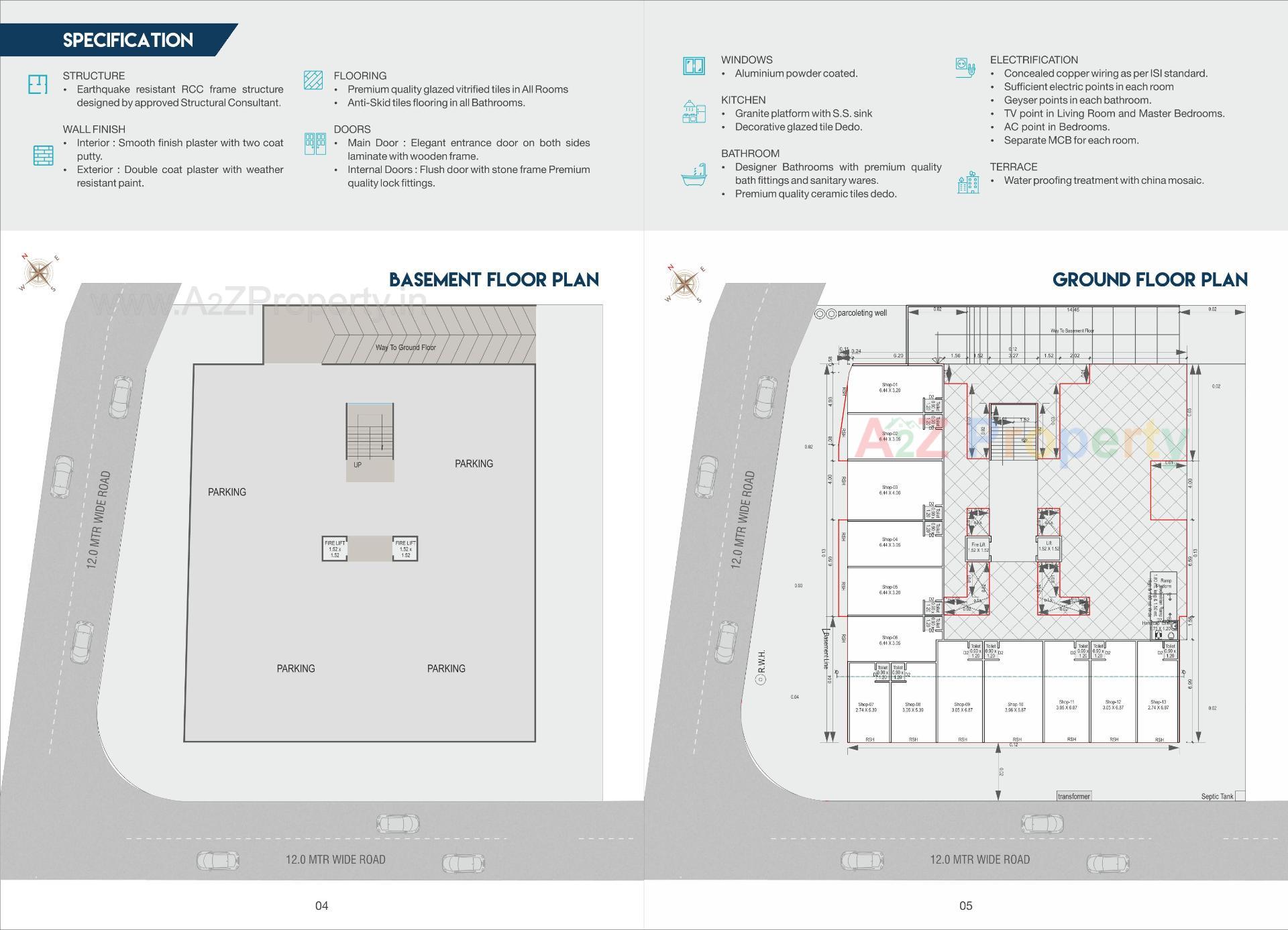 Layout of real estate project Shree Hari Imperia located at Kapurai, Vadodara, Gujarat