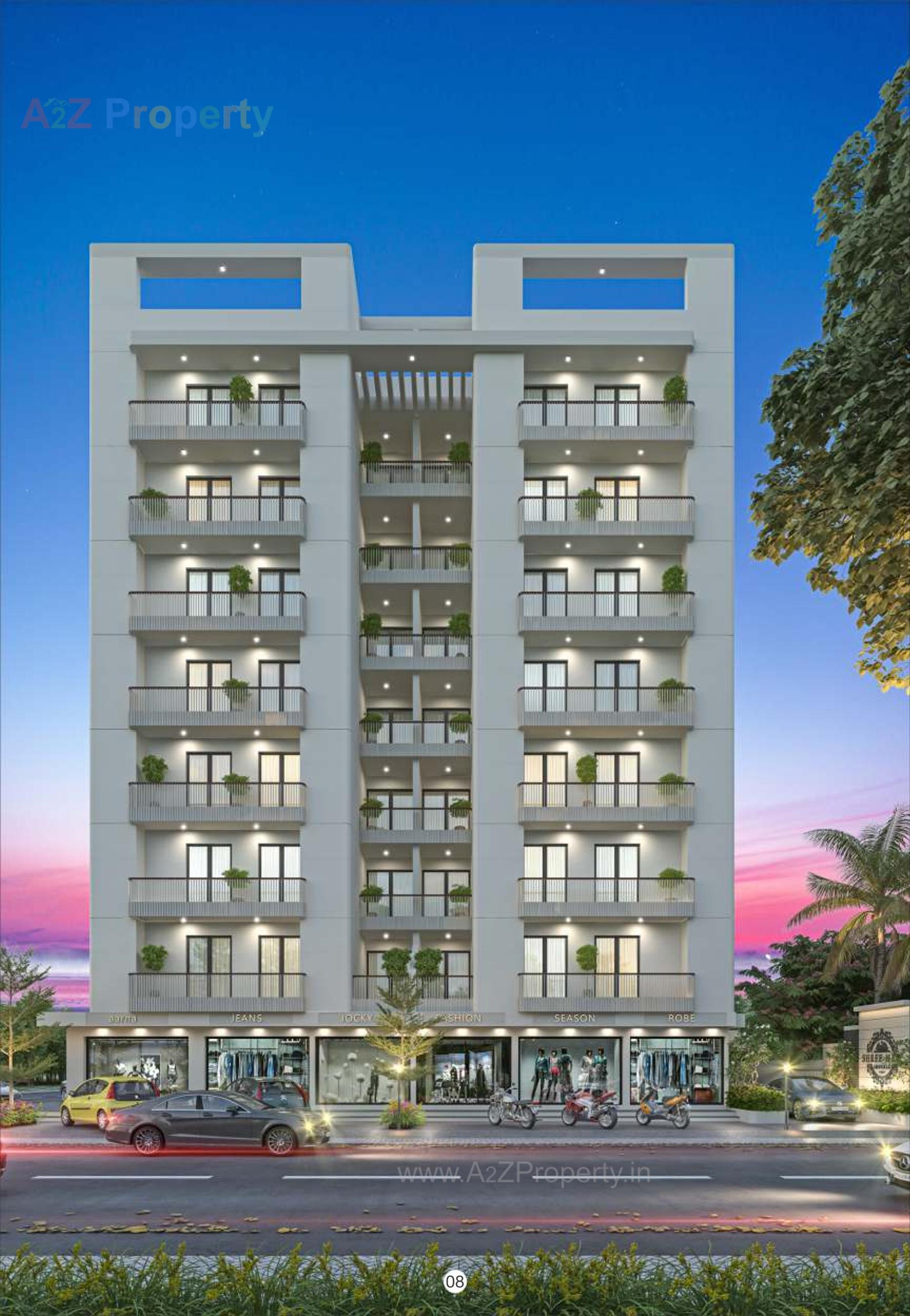 3D Elevation of real estate project Shree Hari Imperia located at Kapurai, Vadodara, Gujarat
