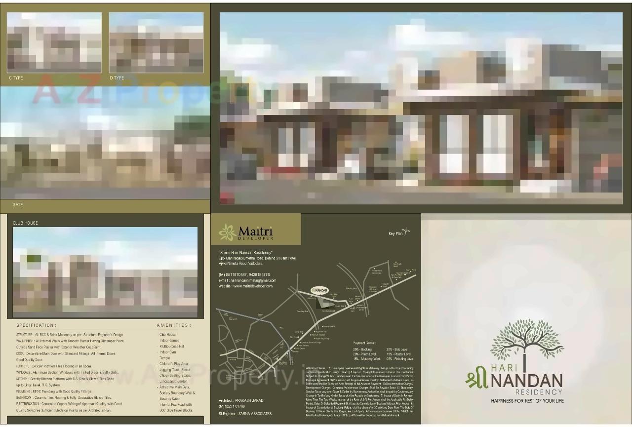  of real estate project Shree Hari Nandan Residency Nilkanth Avenue located at Kumetha, Vadodara, Gujarat