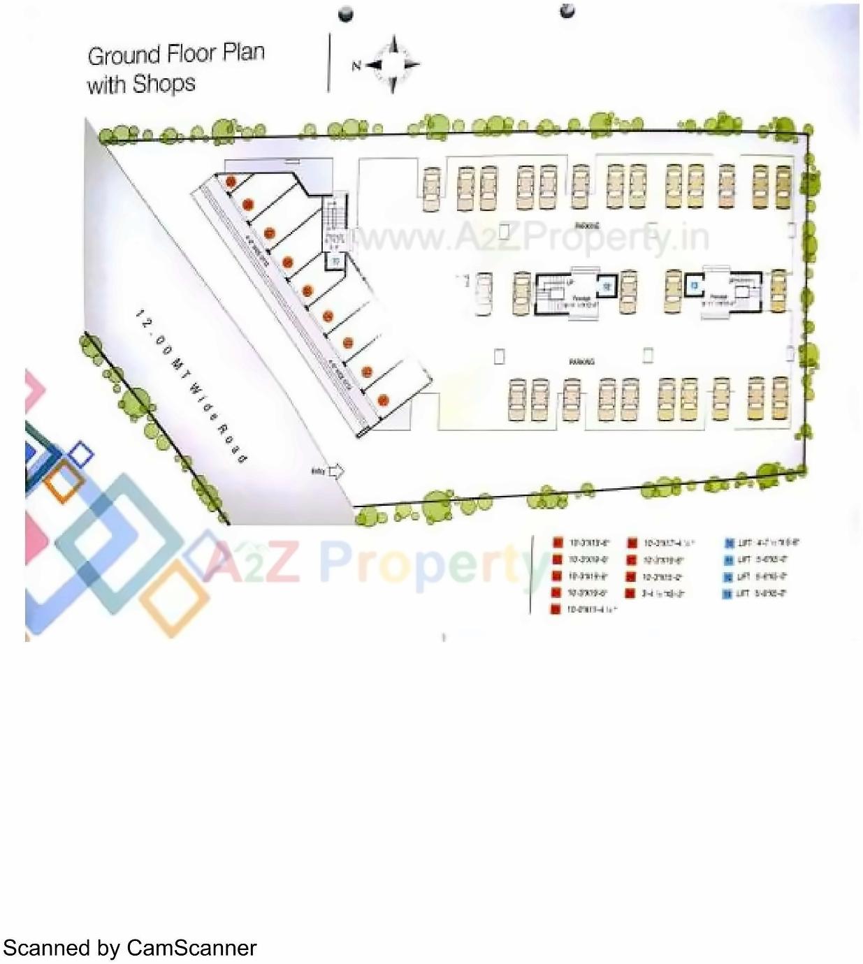Layout of real estate project Shree Hari located at Maneja, Vadodara, Gujarat
