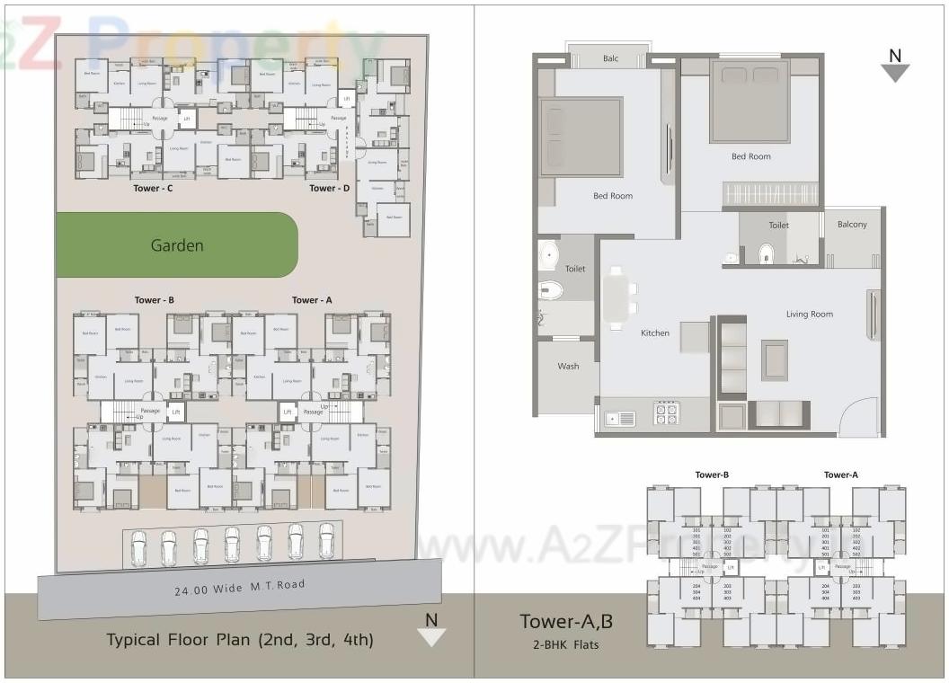 Layout of real estate project Shree Harikrishna Resicom located at Sayajipura, Vadodara, Gujarat
