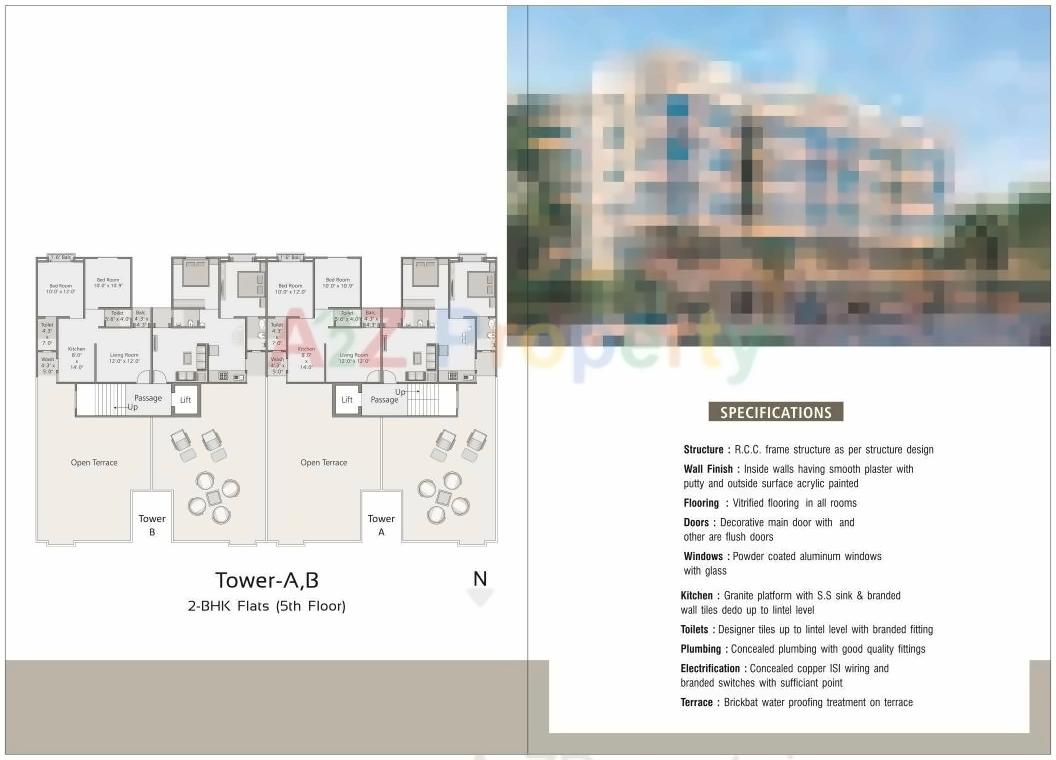 Layout of real estate project Shree Harikrishna Resicom located at Sayajipura, Vadodara, Gujarat