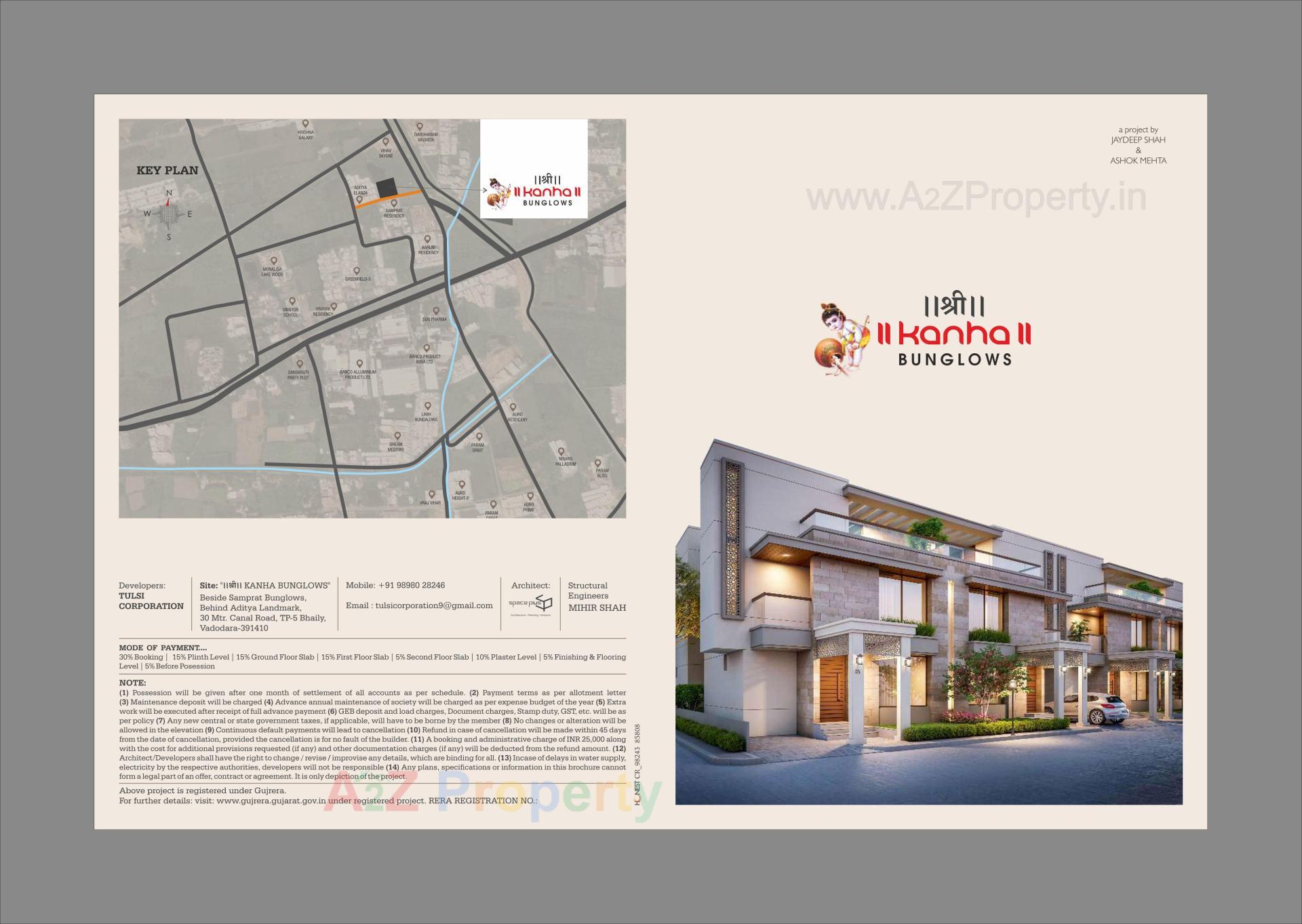  of real estate project Shree Kanha Bunglows located at Bhayali, Vadodara, Gujarat