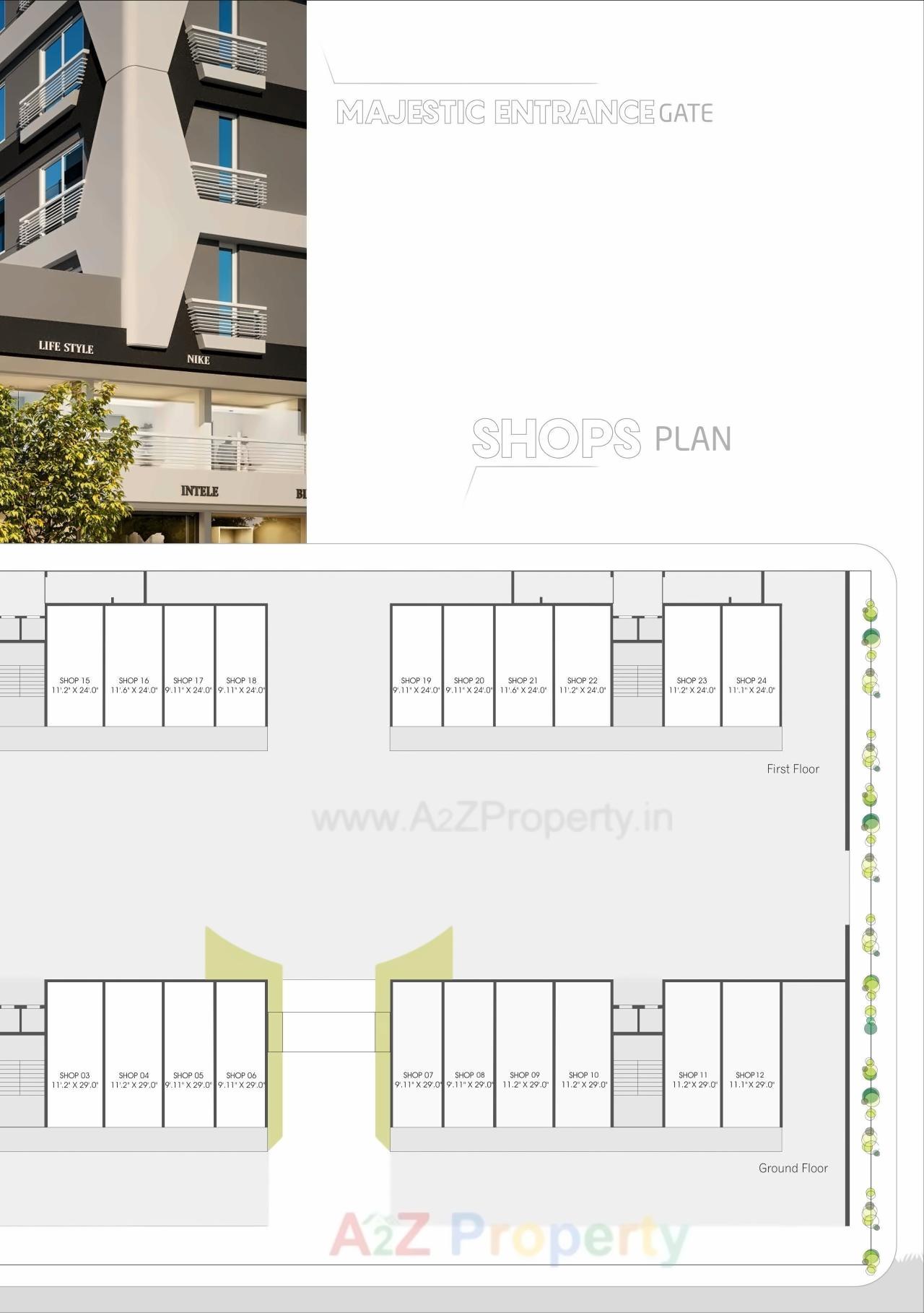 Layout of real estate project Shree Kapileshwar Dwelling located at Sayajipura, Vadodara, Gujarat