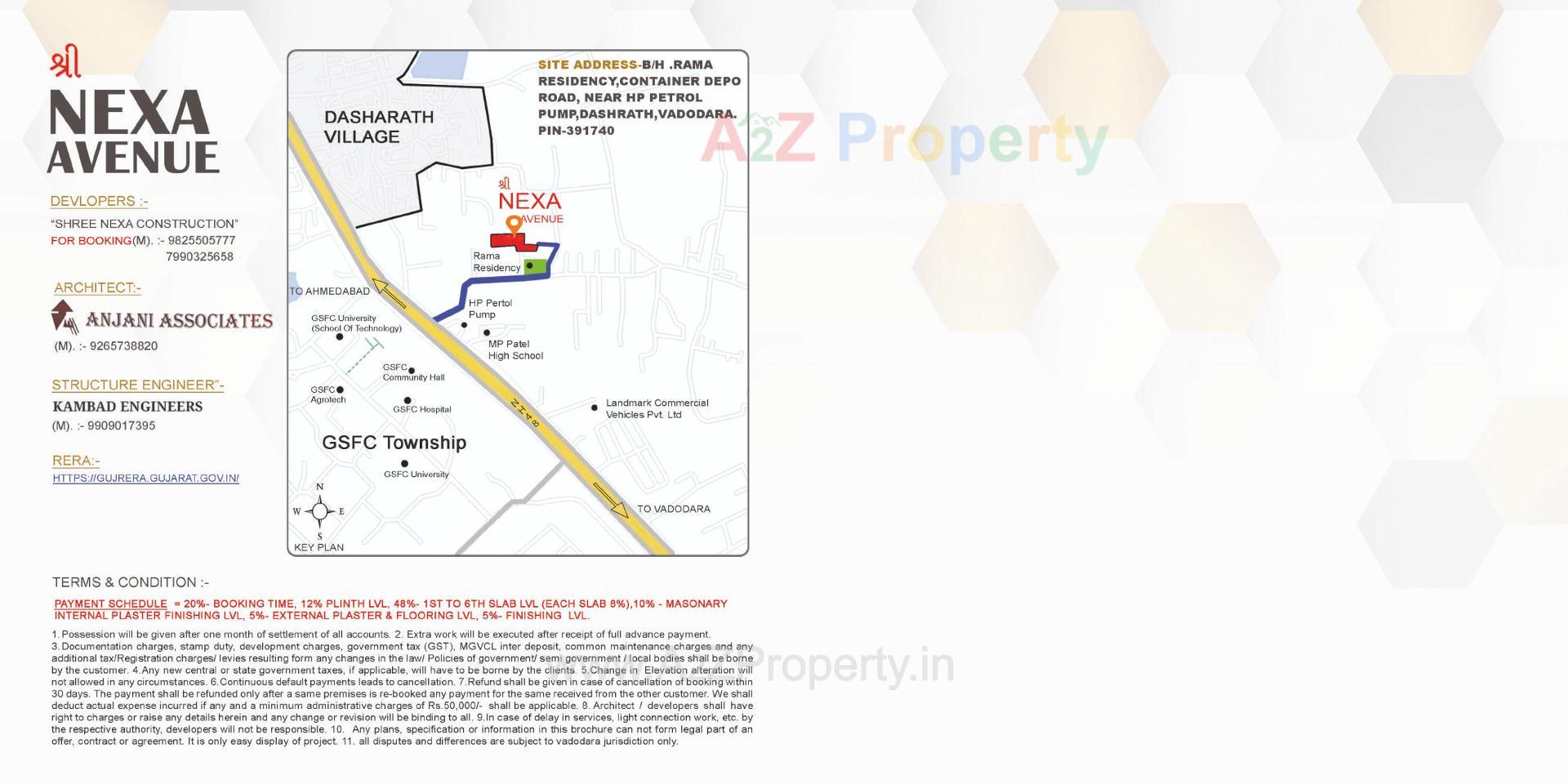  of real estate project Shree Nexa Avenue located at Dashrath, Vadodara, Gujarat