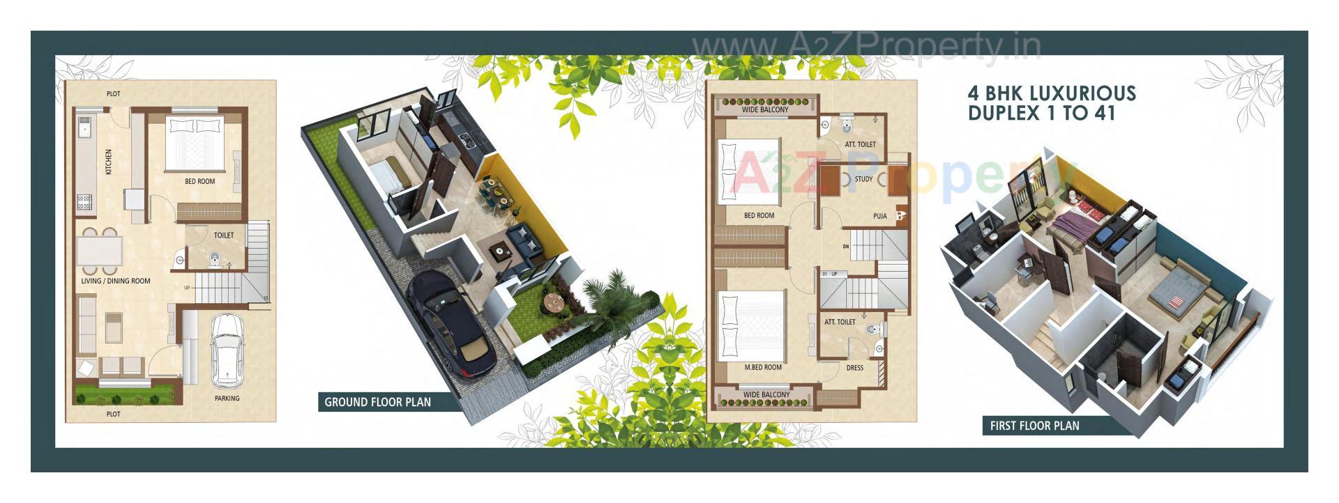 Layout of real estate project Shree Nilkanth Duplex located at Ankhol, Vadodara, Gujarat