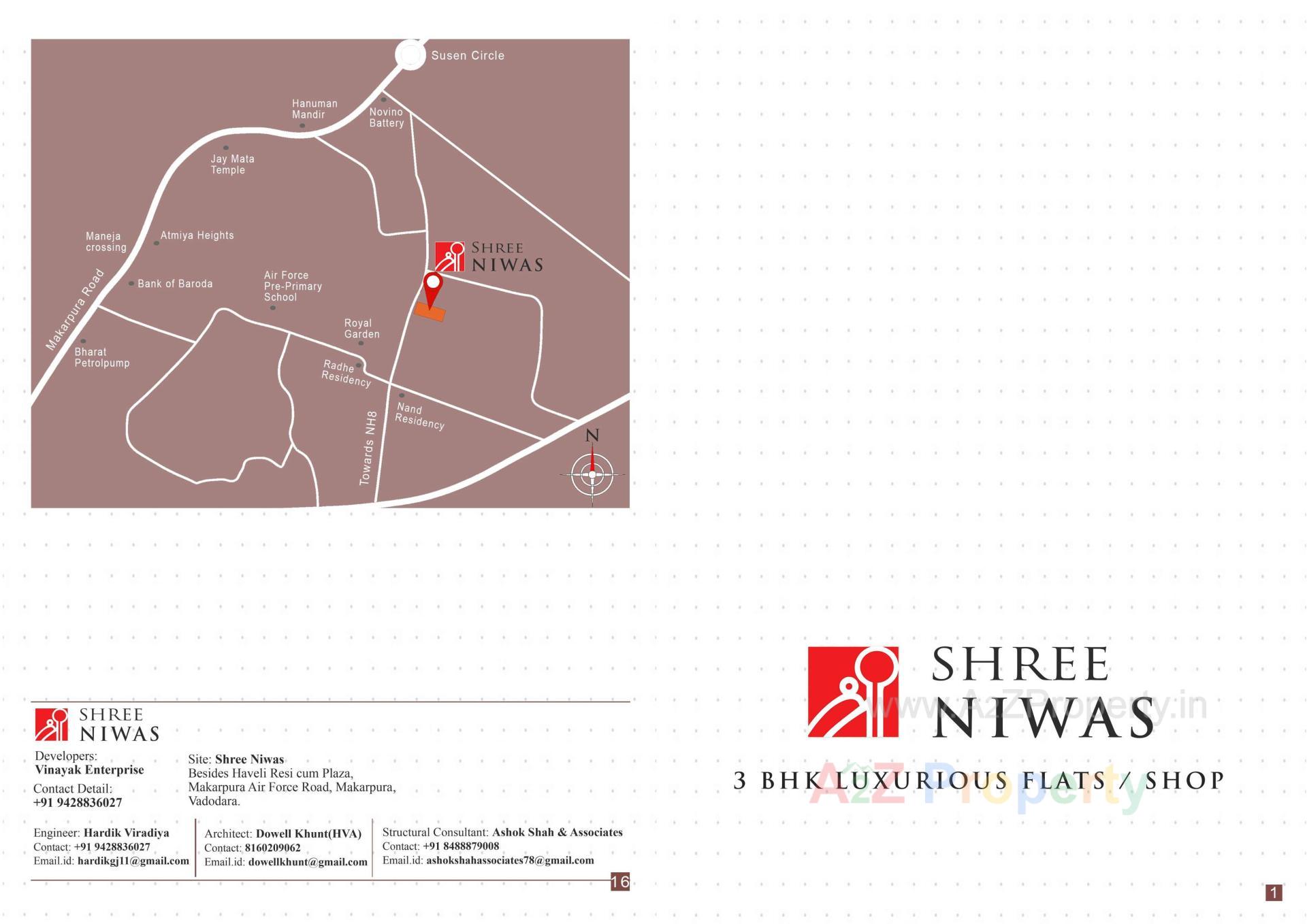  of real estate project Shree Niwas located at Makarpura, Vadodara, Gujarat