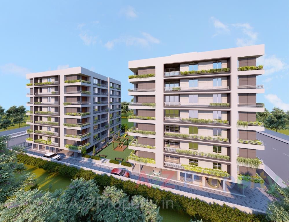 3D Elevation of real estate project Shree One located at Bhayli, Vadodara, Gujarat