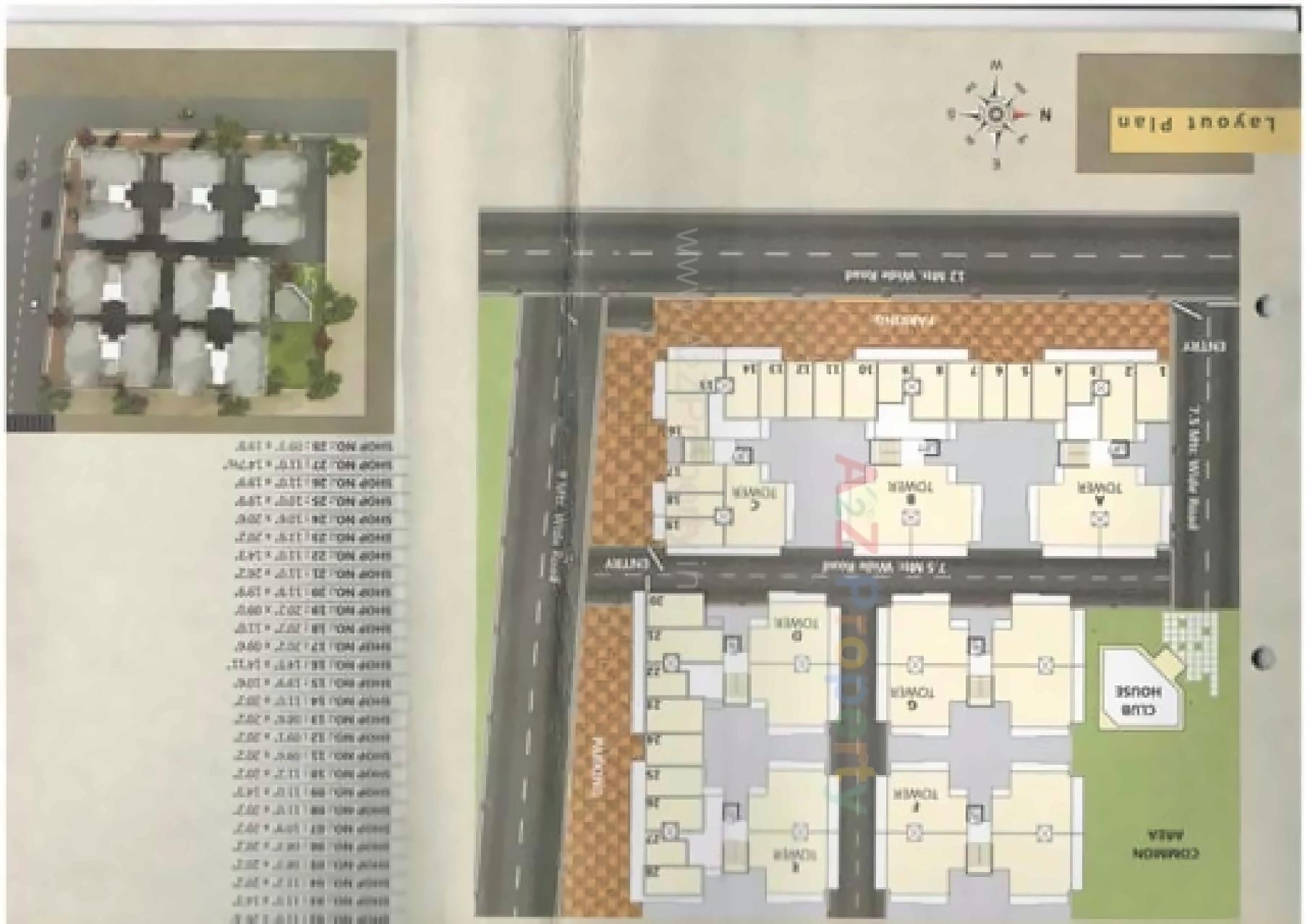 Layout of real estate project Shree Pramukh Residency located at Padra, Vadodara, Gujarat
