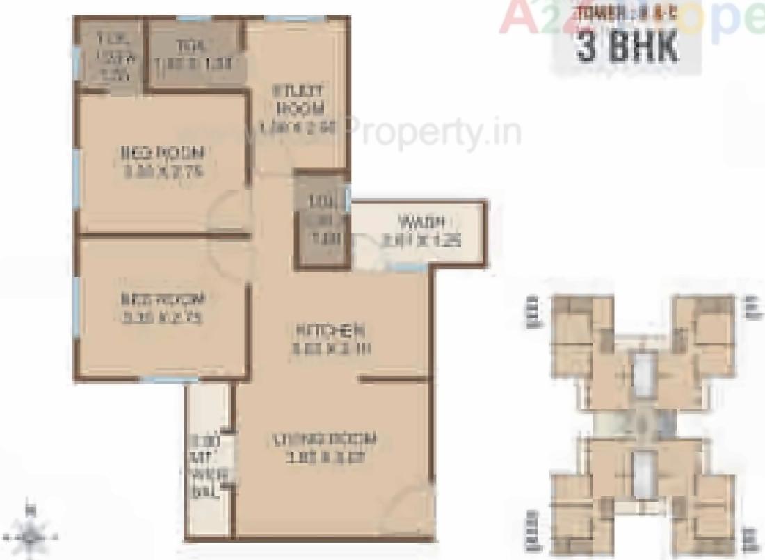 Layout of real estate project Shree Radhe Shyam Avenue located at Bhayli, Vadodara, Gujarat