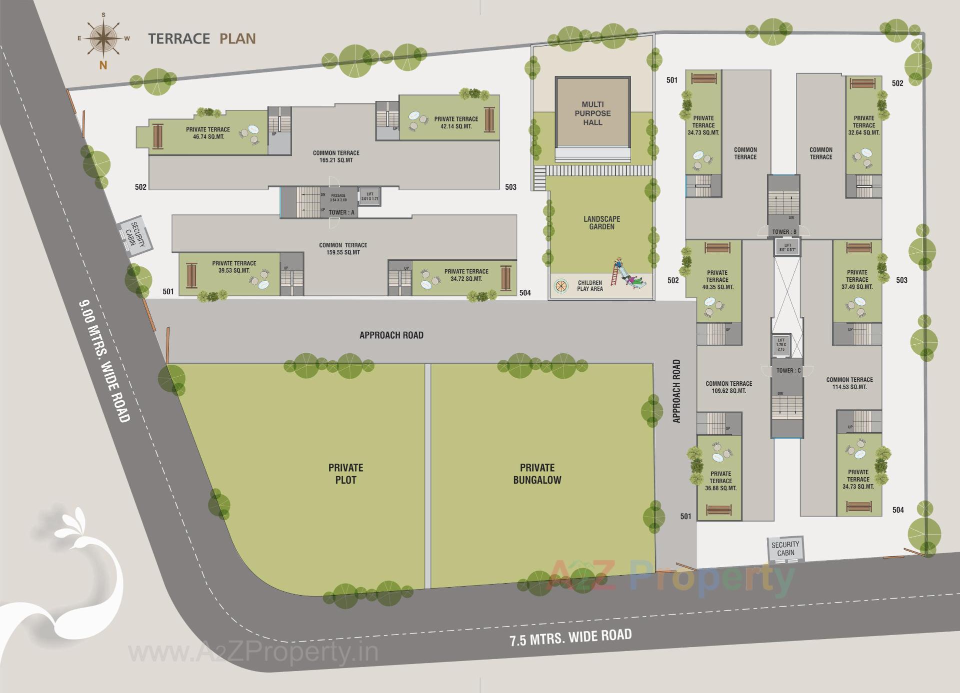 Layout of real estate project Shree Radhe Shyam Edifice located at Saiyad-vasana, Vadodara, Gujarat