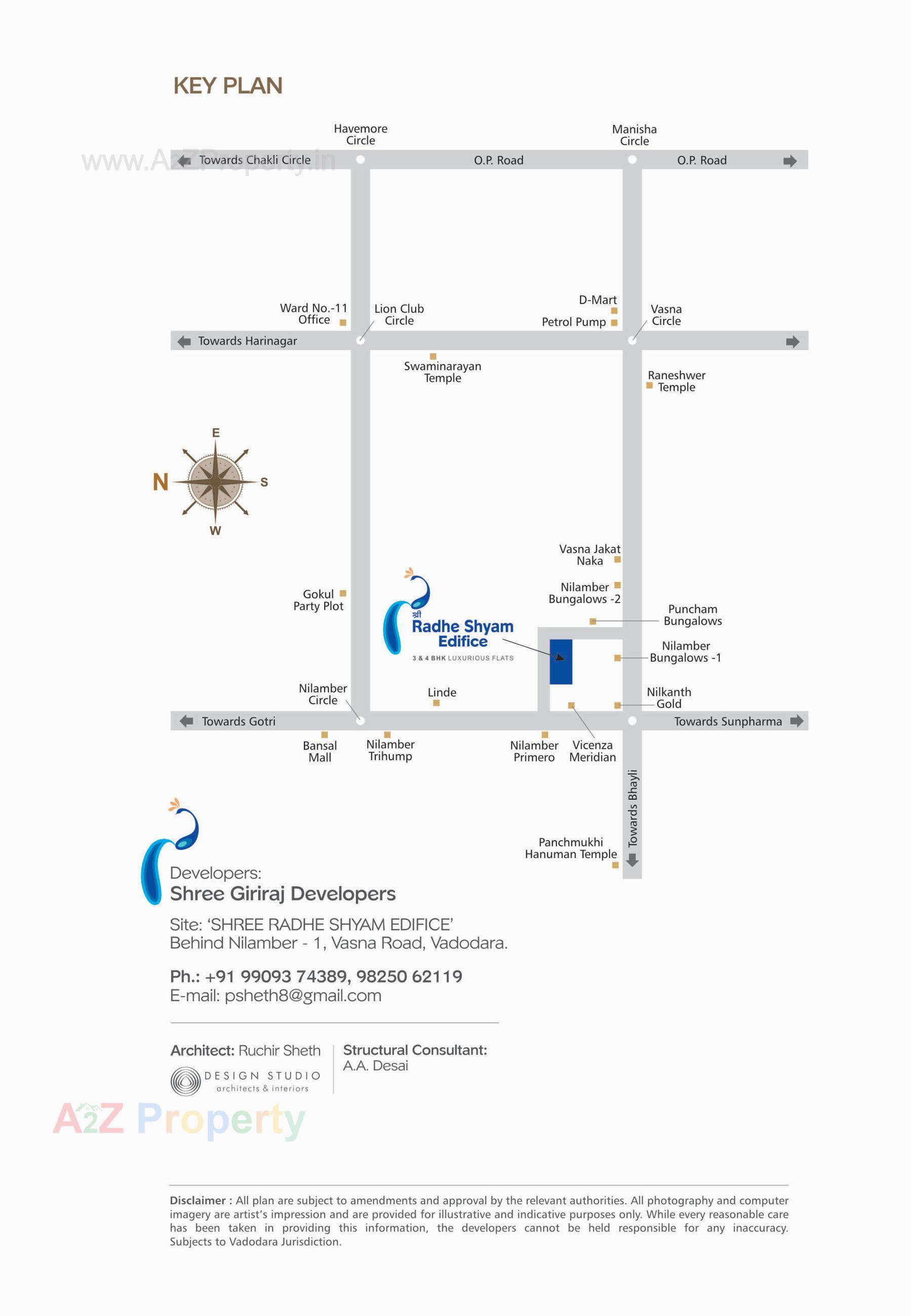  of real estate project Shree Radhe Shyam Edifice located at Saiyad-vasana, Vadodara, Gujarat
