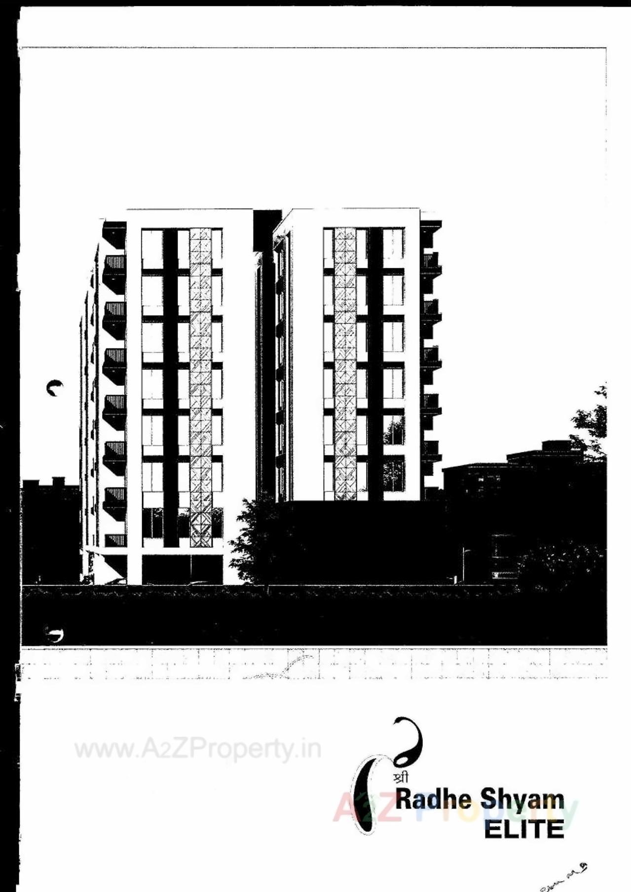 3D Elevation of real estate project Shree Radhe Shyam Elite located at Bhayli, Vadodara, Gujarat