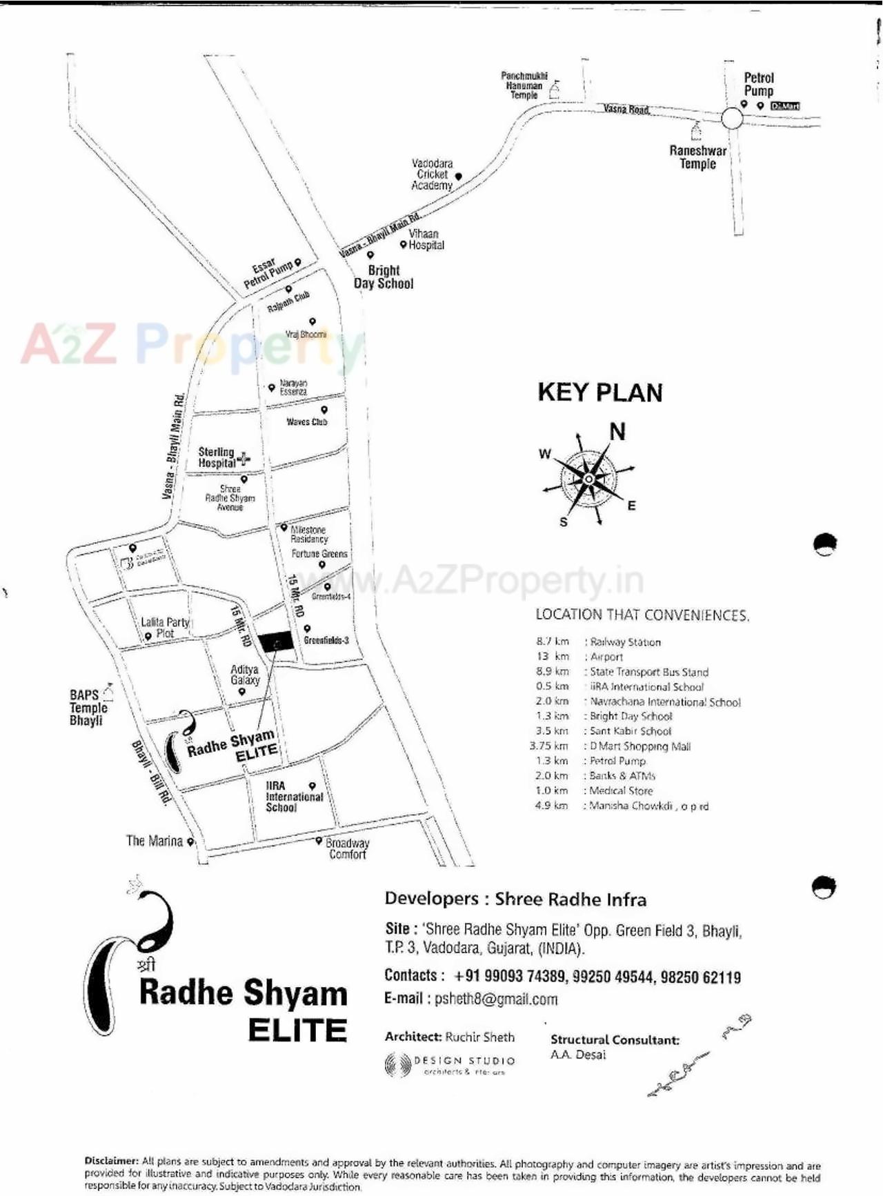  of real estate project Shree Radhe Shyam Elite located at Bhayli, Vadodara, Gujarat