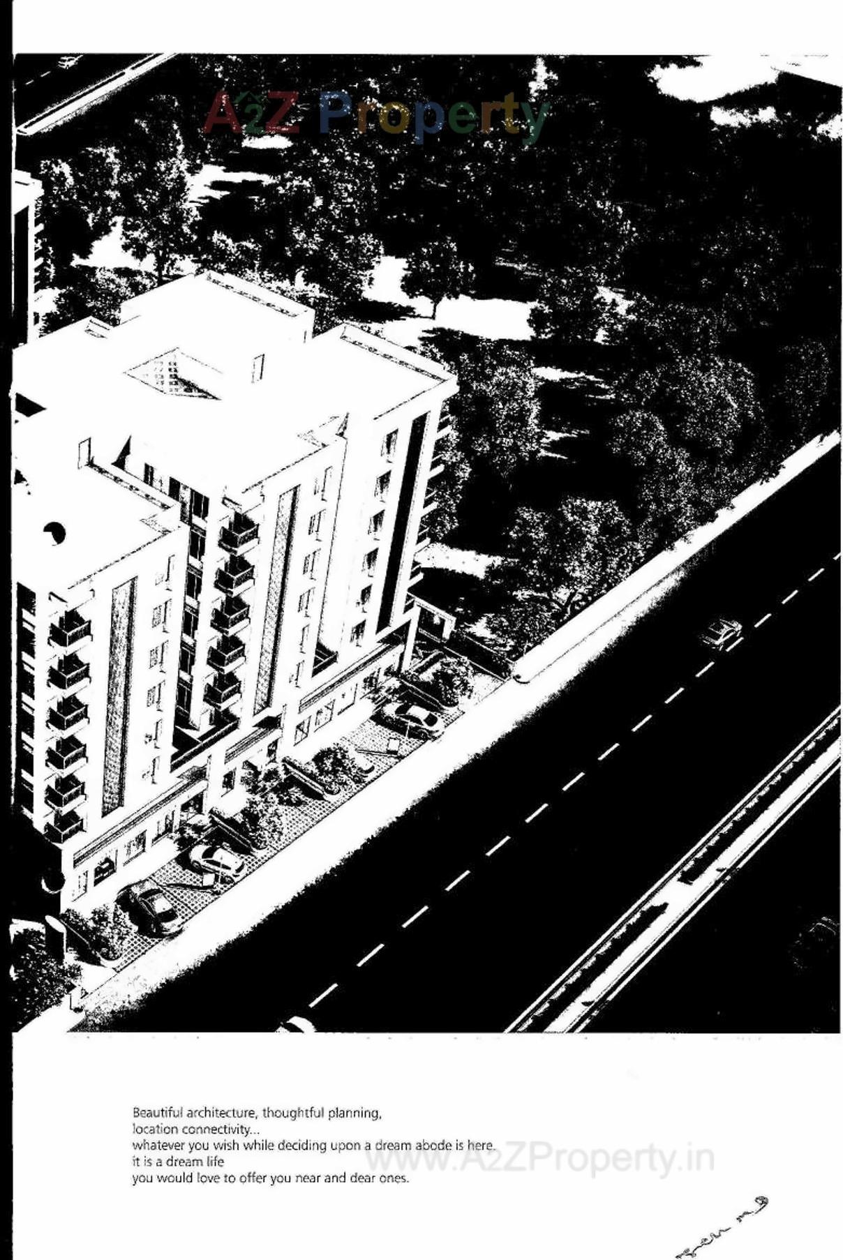 3D Elevation of real estate project Shree Radhe Shyam Elite located at Bhayli, Vadodara, Gujarat