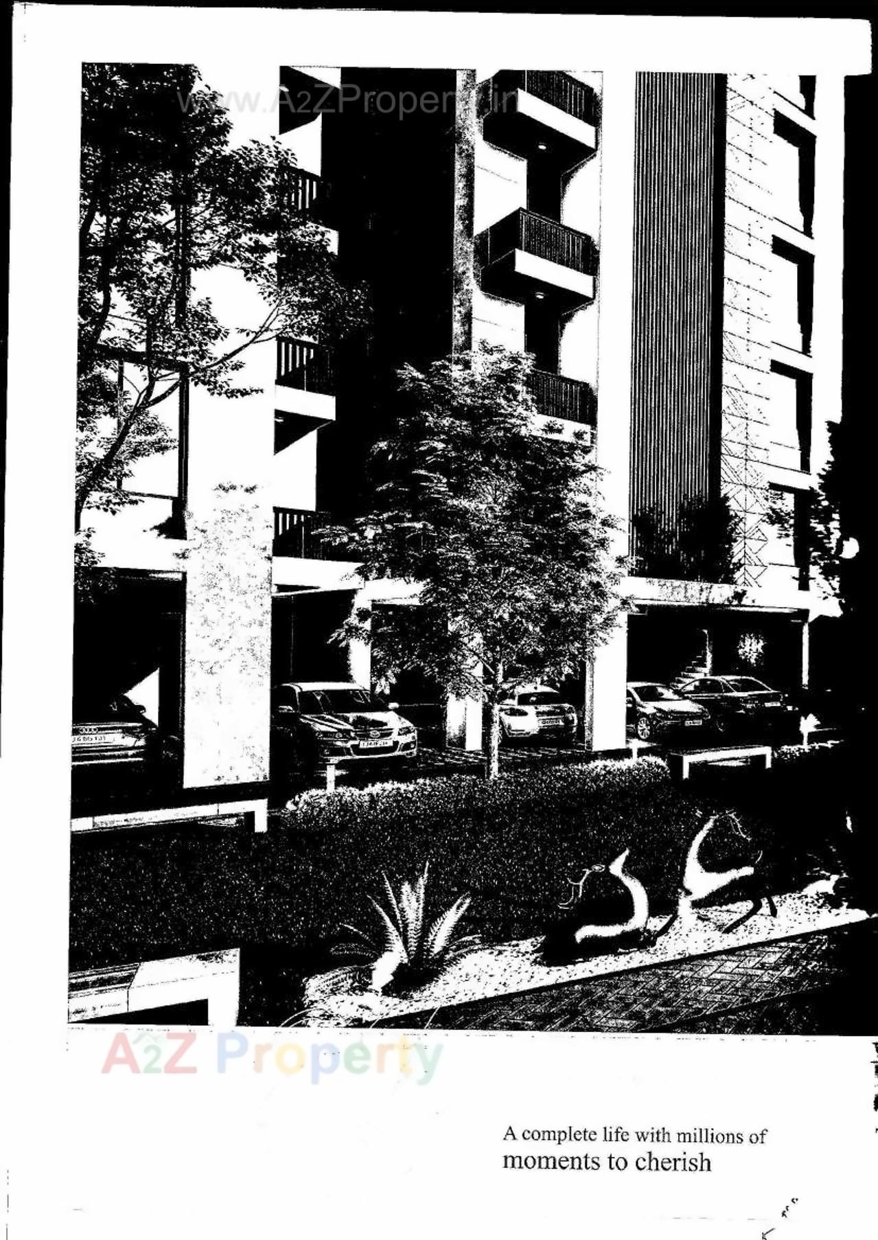 3D Elevation of real estate project Shree Radhe Shyam Elite located at Bhayli, Vadodara, Gujarat