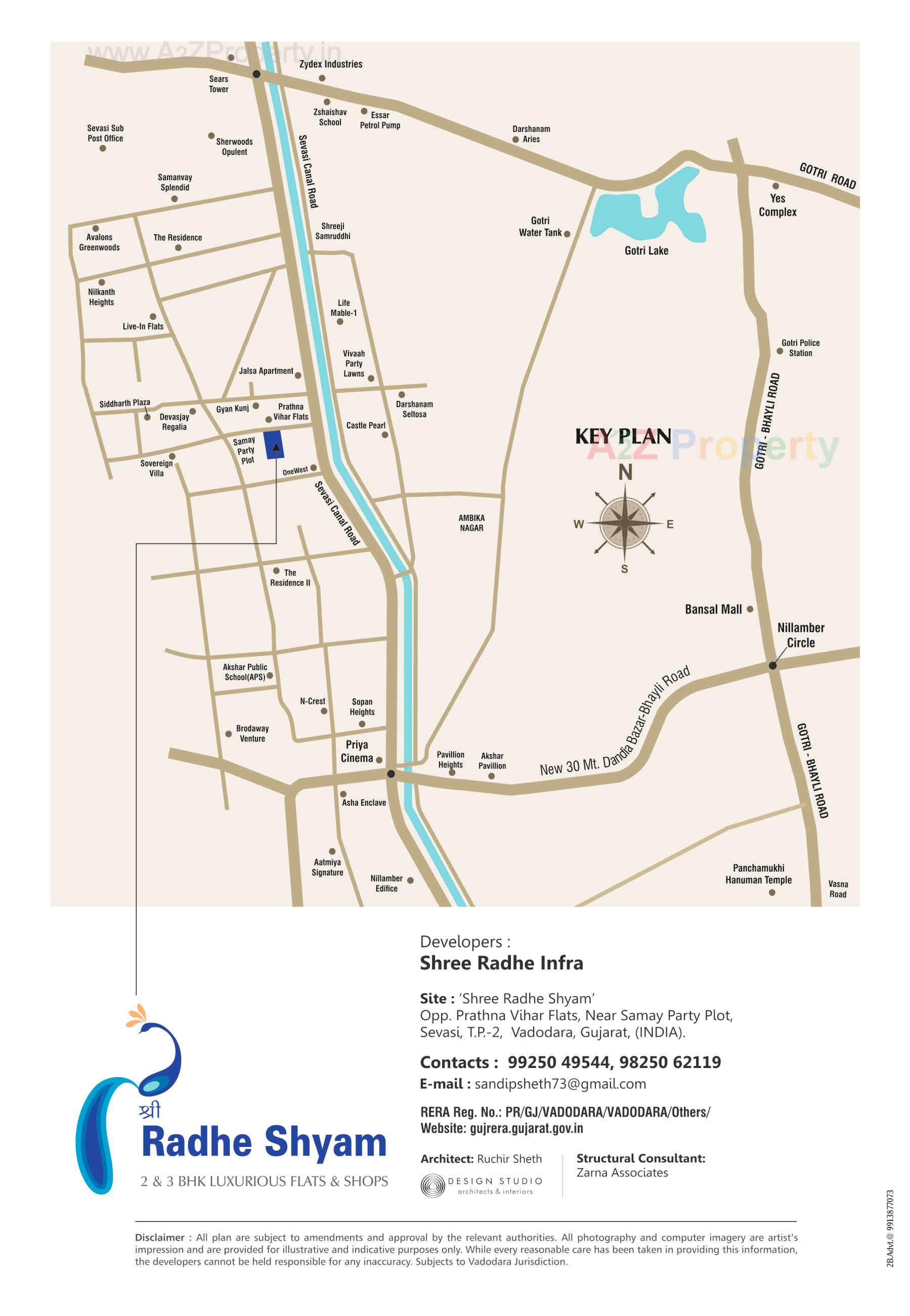  of real estate project Shree Radhe Shyam located at Sevasi, Vadodara, Gujarat