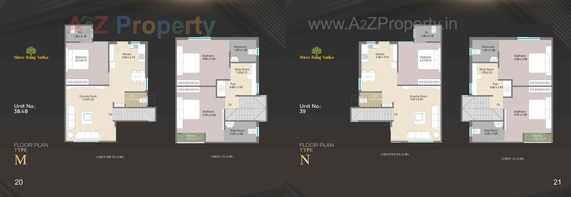 Layout of real estate project Shree Rang Vatika located at Karjan, Vadodara, Gujarat