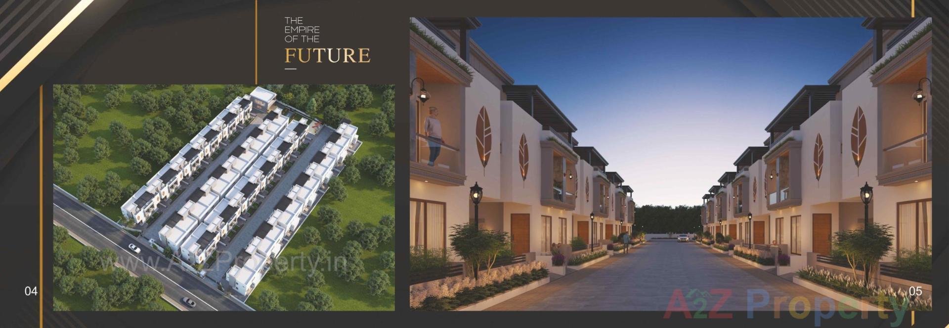 3D Elevation of real estate project Shree Rang Vatika located at Karjan, Vadodara, Gujarat
