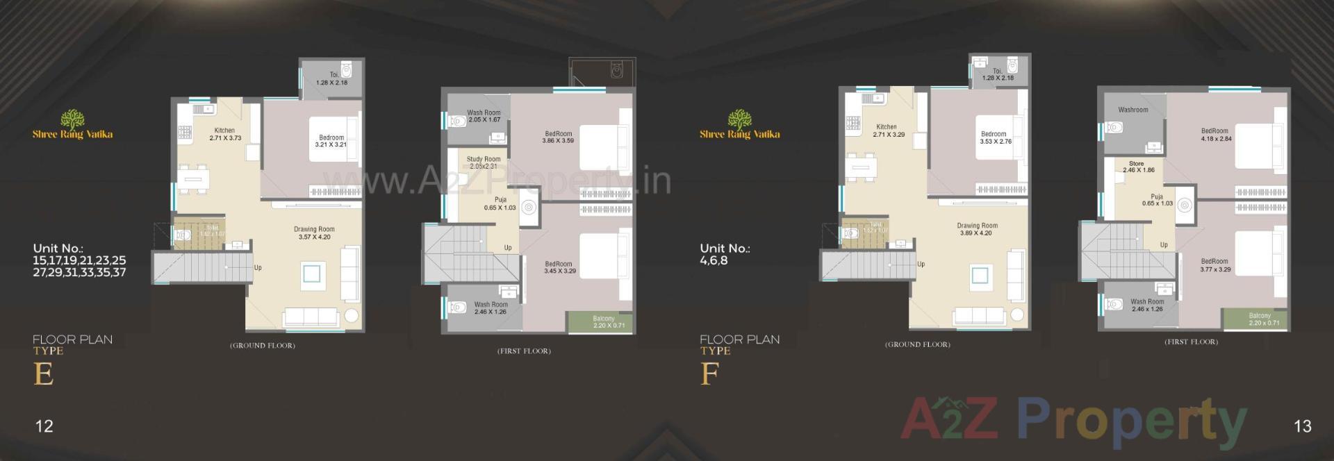 Layout of real estate project Shree Rang Vatika located at Karjan, Vadodara, Gujarat