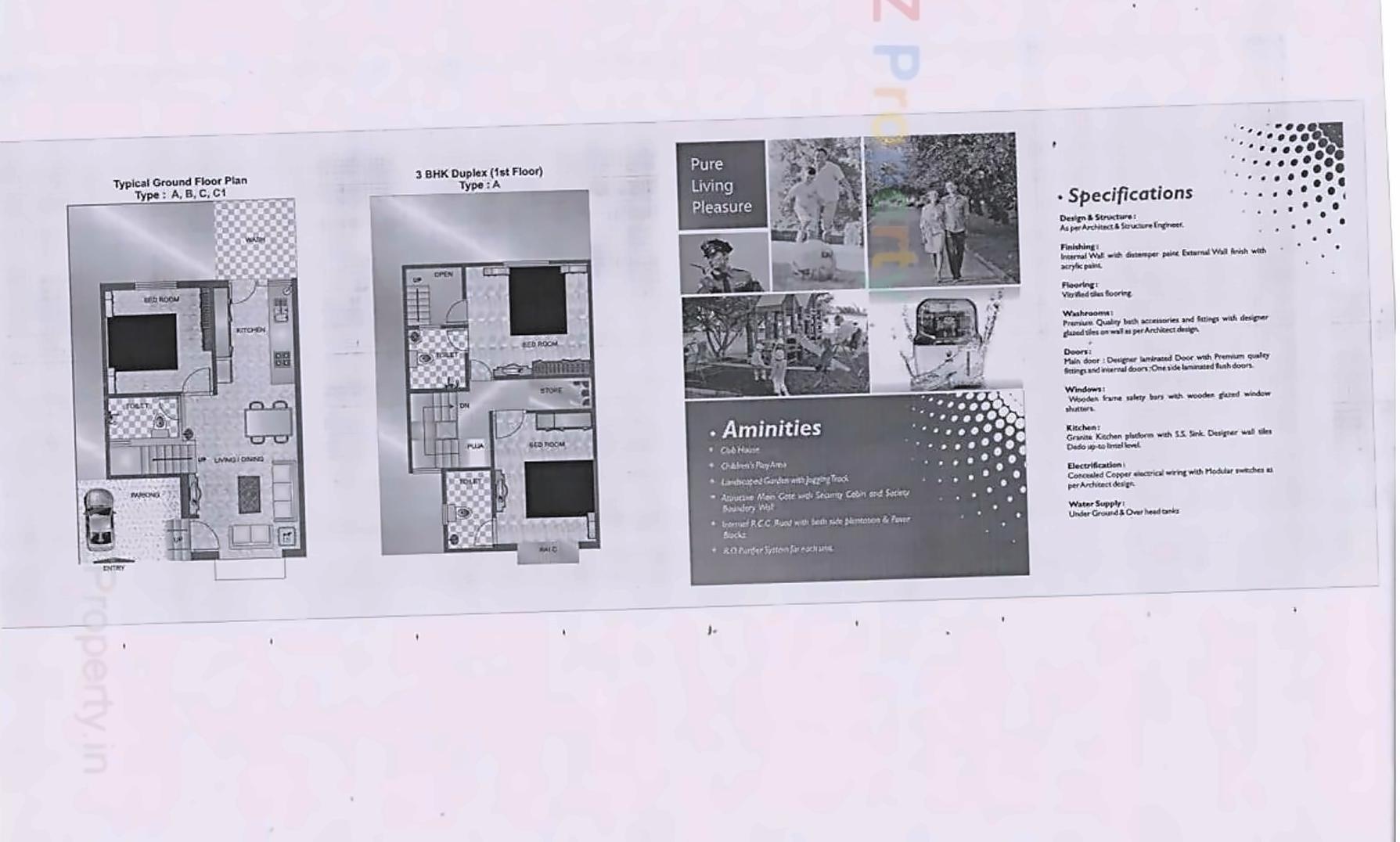 Layout of real estate project Shree Rangam Kutir located at Khatamba, Vadodara, Gujarat