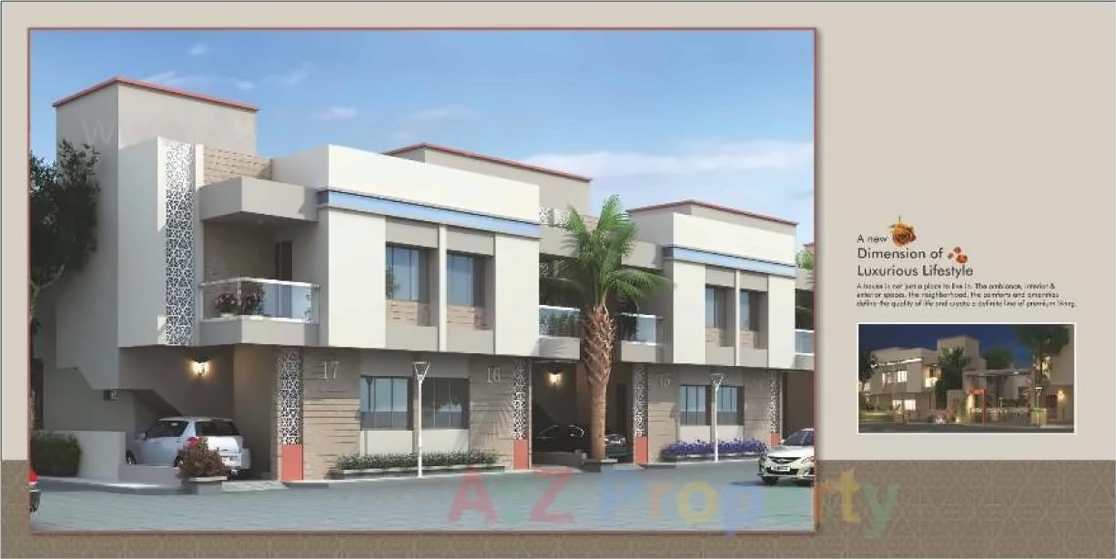 3D Elevation of real estate project Shree Rangam Vintage located at Sayajipura, Vadodara, Gujarat