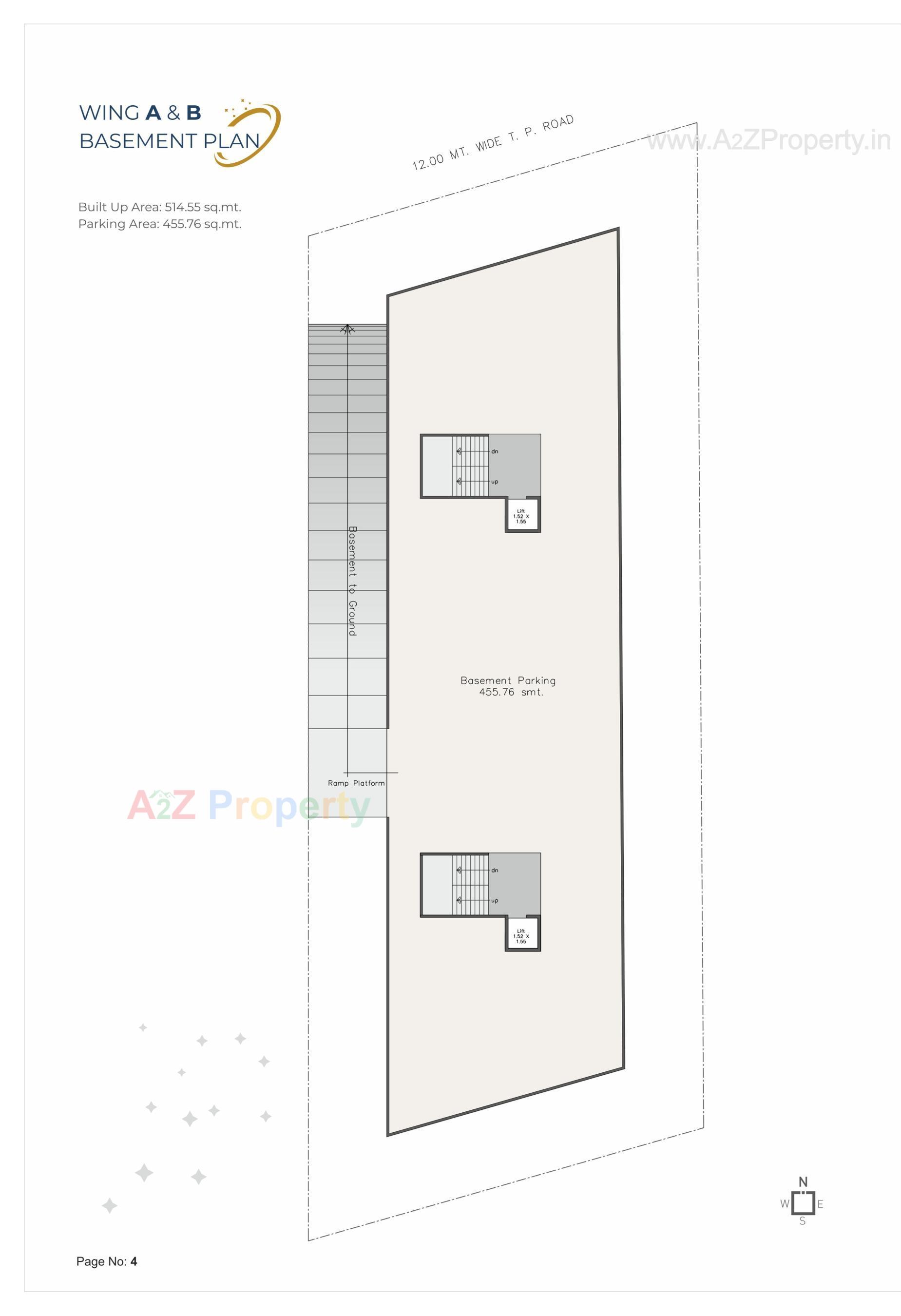 Layout of real estate project Shree Satyam Galaxy located at Harni, Vadodara, Gujarat