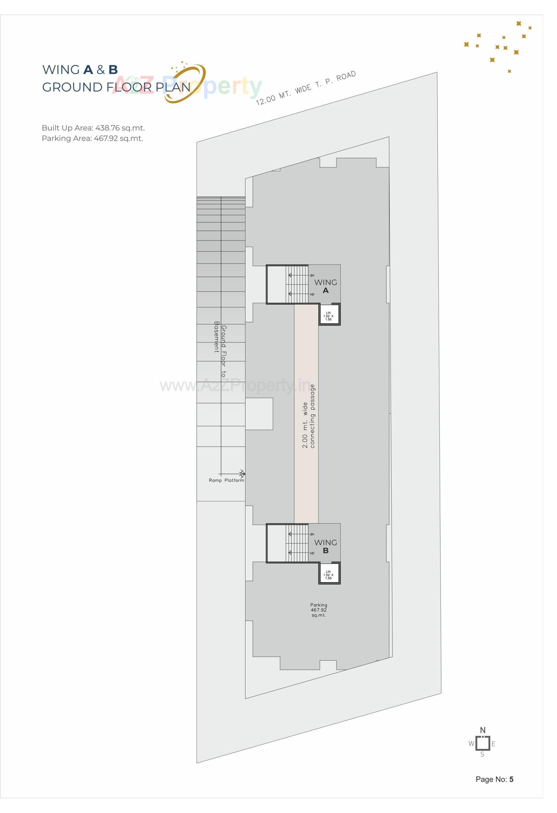 Layout of real estate project Shree Satyam Galaxy located at Harni, Vadodara, Gujarat