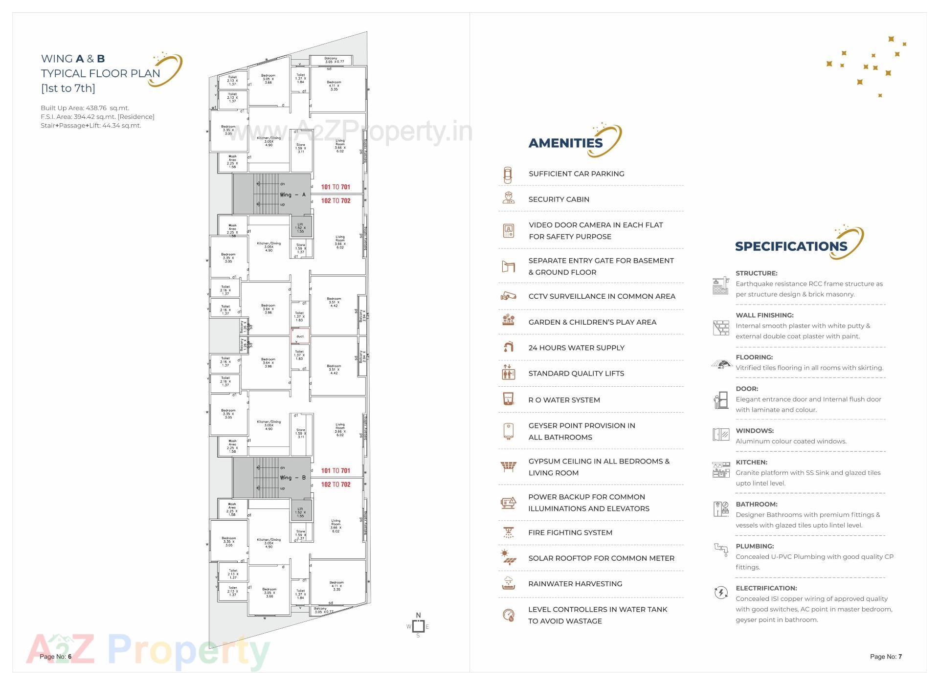Layout of real estate project Shree Satyam Galaxy located at Harni, Vadodara, Gujarat