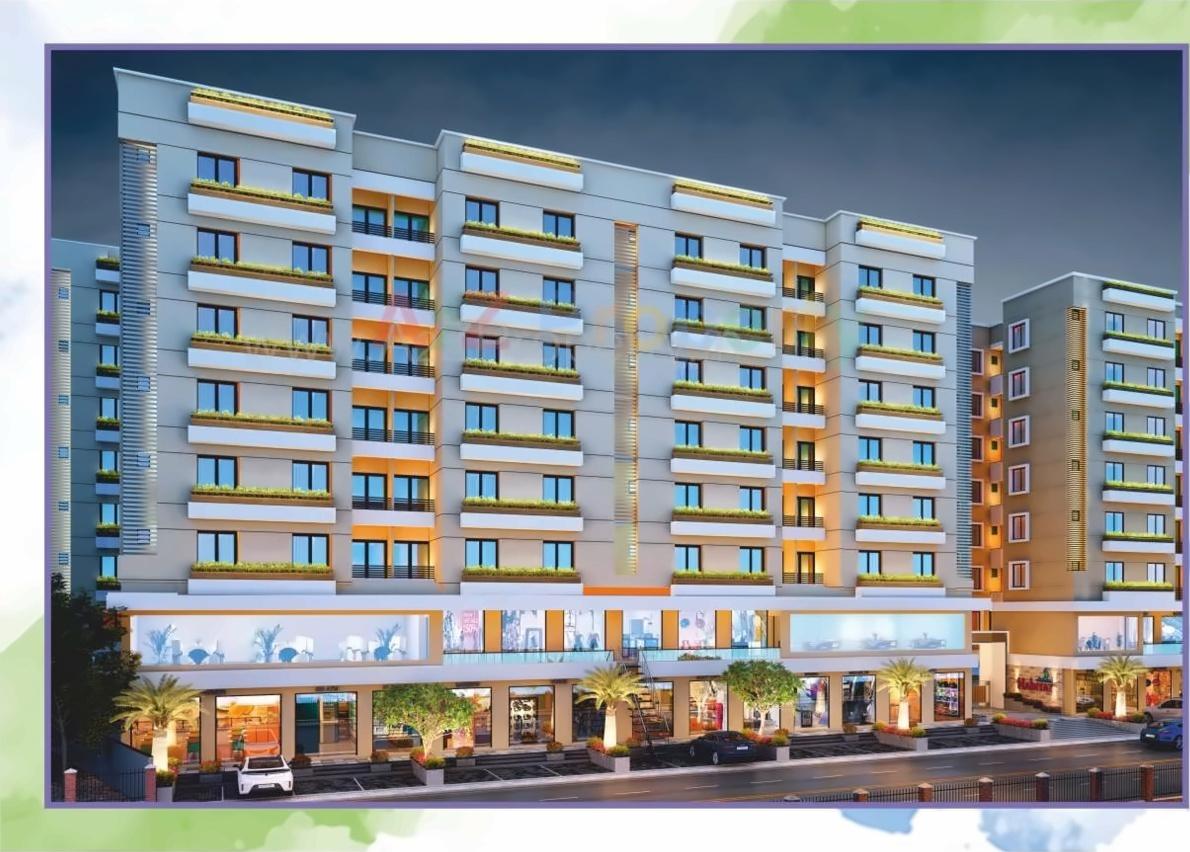 3D Elevation of real estate project Shree Siddheshwar Habitat located at Tarsali, Vadodara, Gujarat