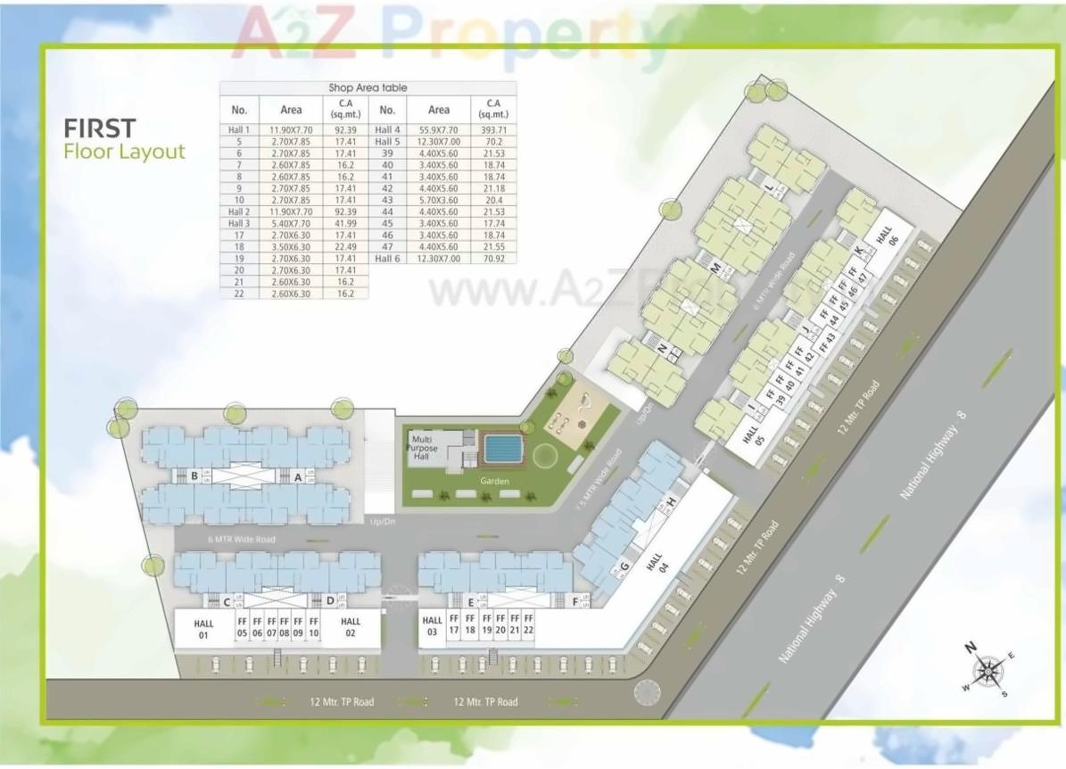 Layout of real estate project Shree Siddheshwar Habitat located at Tarsali, Vadodara, Gujarat