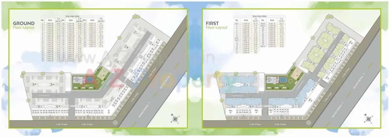 Layout of real estate project Shree Siddheshwar Habitat located at Tarsali, Vadodara, Gujarat