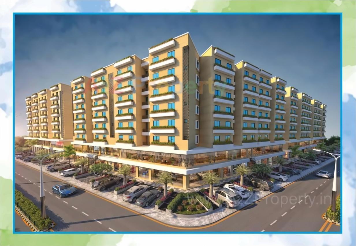 3D Elevation of real estate project Shree Siddheshwar Habitat located at Tarsali, Vadodara, Gujarat