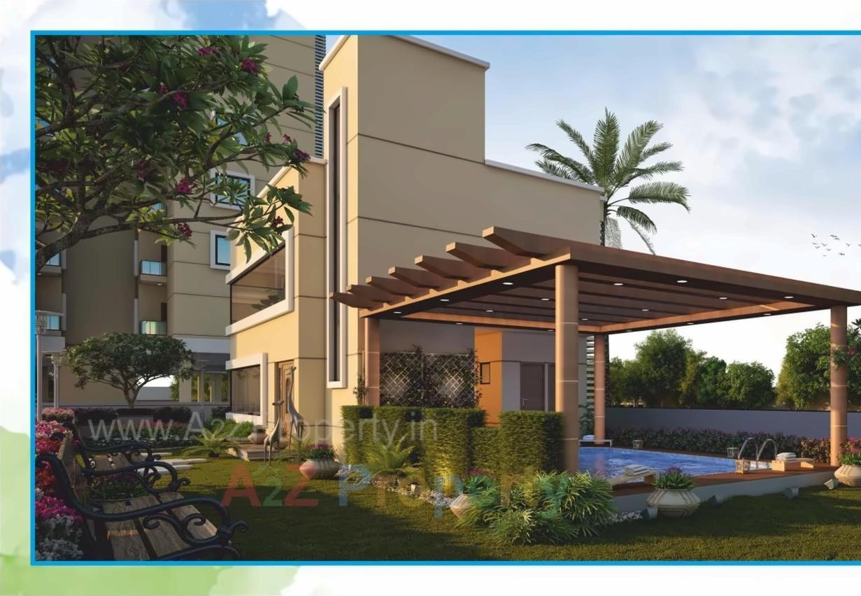 3D Elevation of real estate project Shree Siddheshwar Habitat located at Tarsali, Vadodara, Gujarat