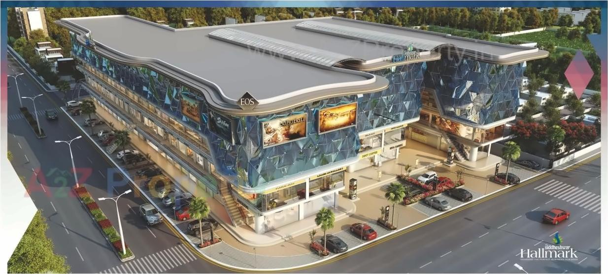 3D Elevation of real estate project Shree Siddheshwar Hallmark located at Bapod, Vadodara, Gujarat