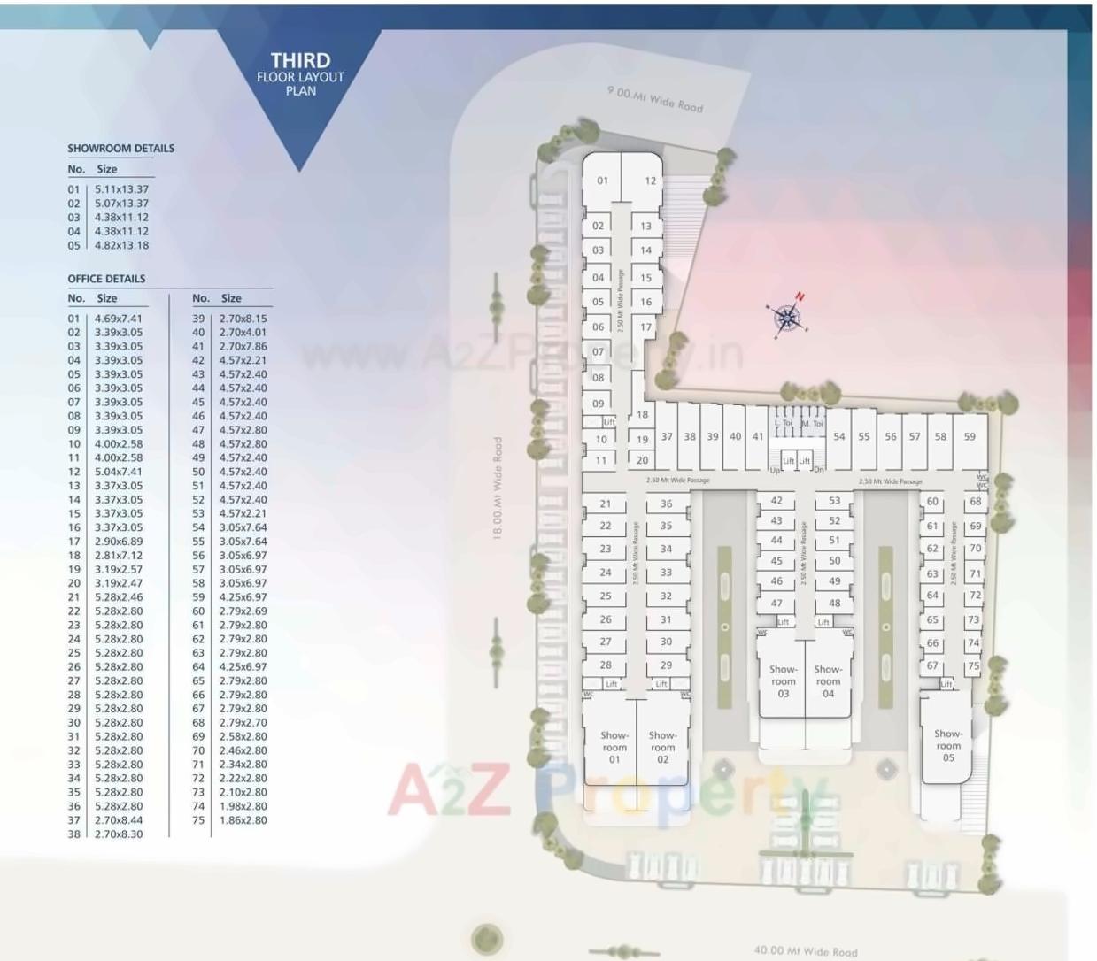 Layout of real estate project Shree Siddheshwar Hallmark located at Bapod, Vadodara, Gujarat