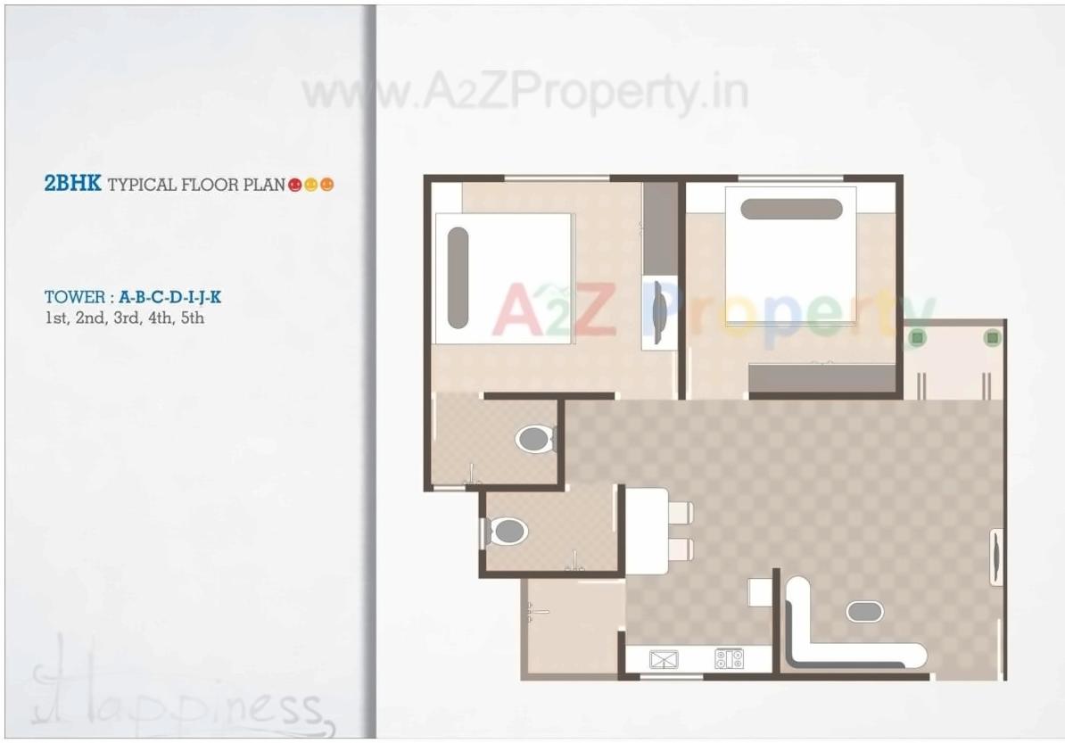 Layout of real estate project Shree Siddheshwar Happiness located at Kapurai, Vadodara, Gujarat