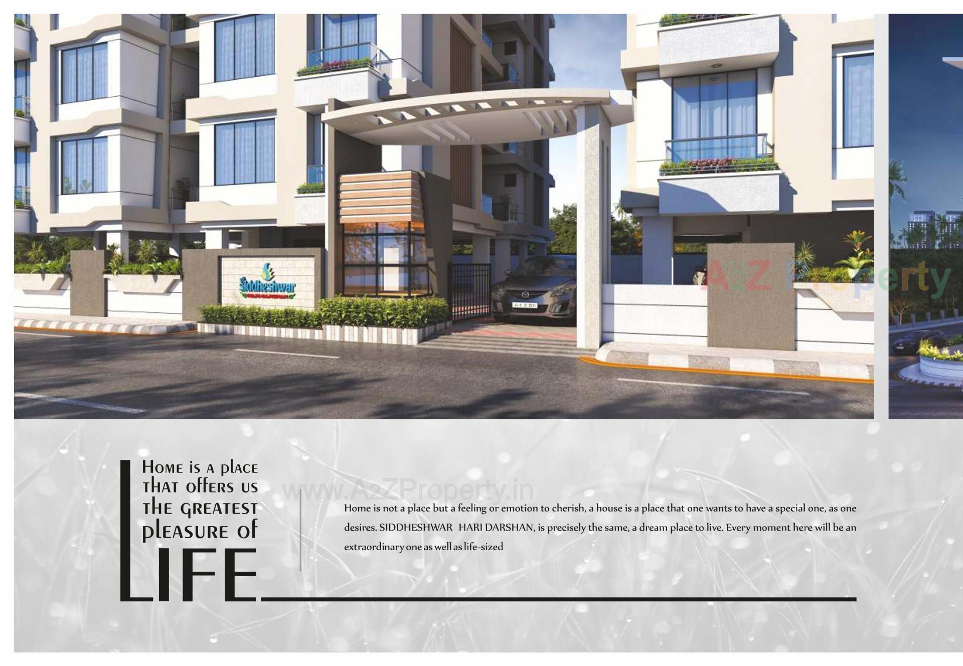 3D Elevation of real estate project Shree Siddheshwar Hari Darshan located at Chhani, Vadodara, Gujarat