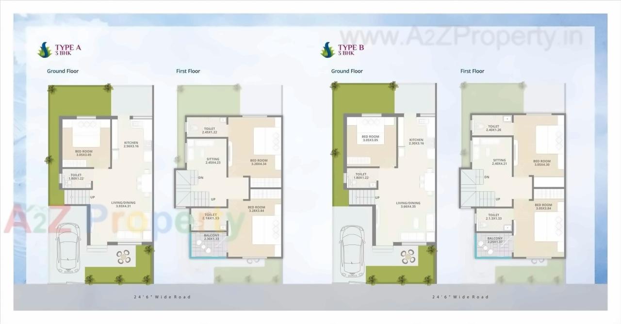 Layout of real estate project Shree Siddheshwar Hari located at Tarsali, Vadodara, Gujarat